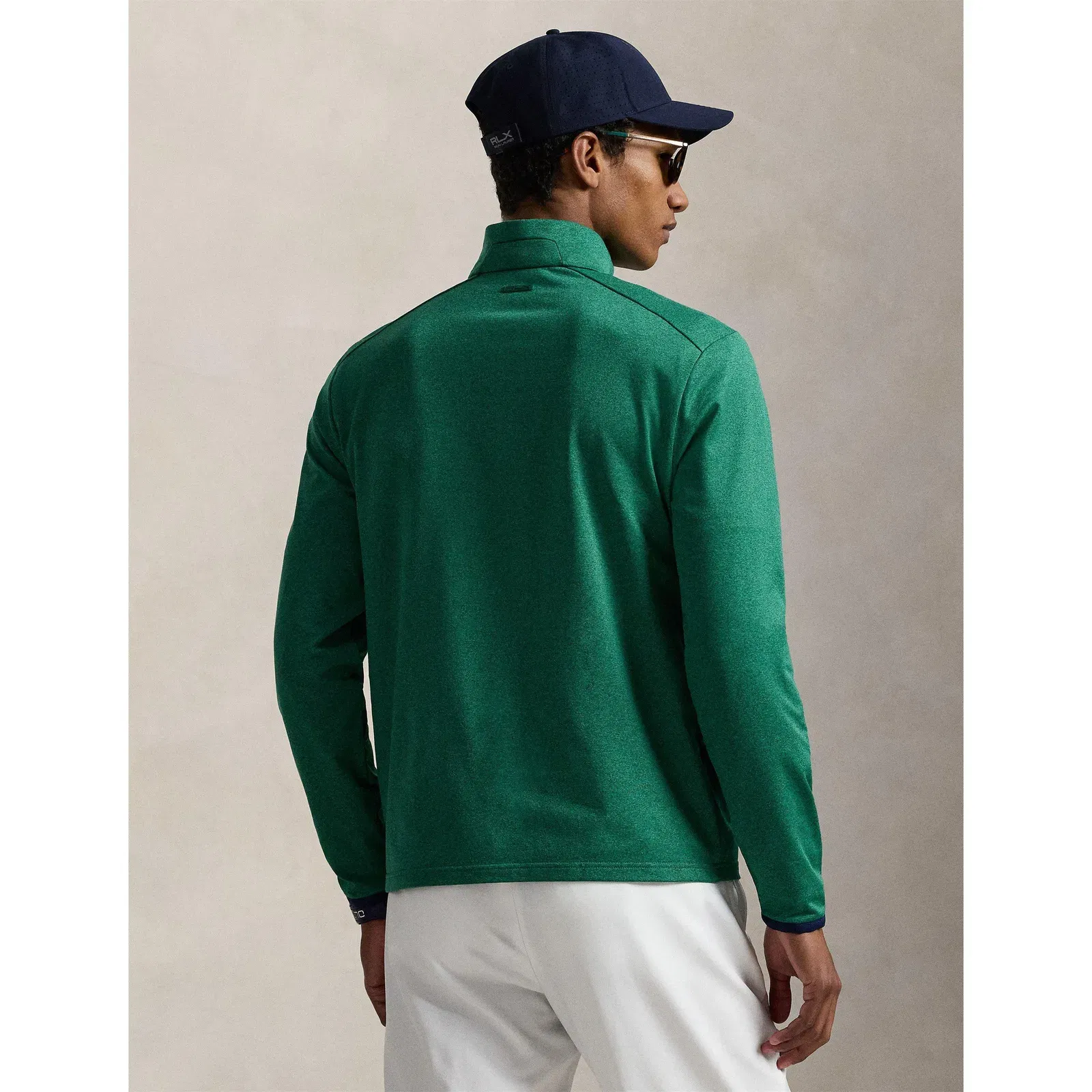 RLX Cotton Long Sleeve Half Zip Performance Golf Jacket