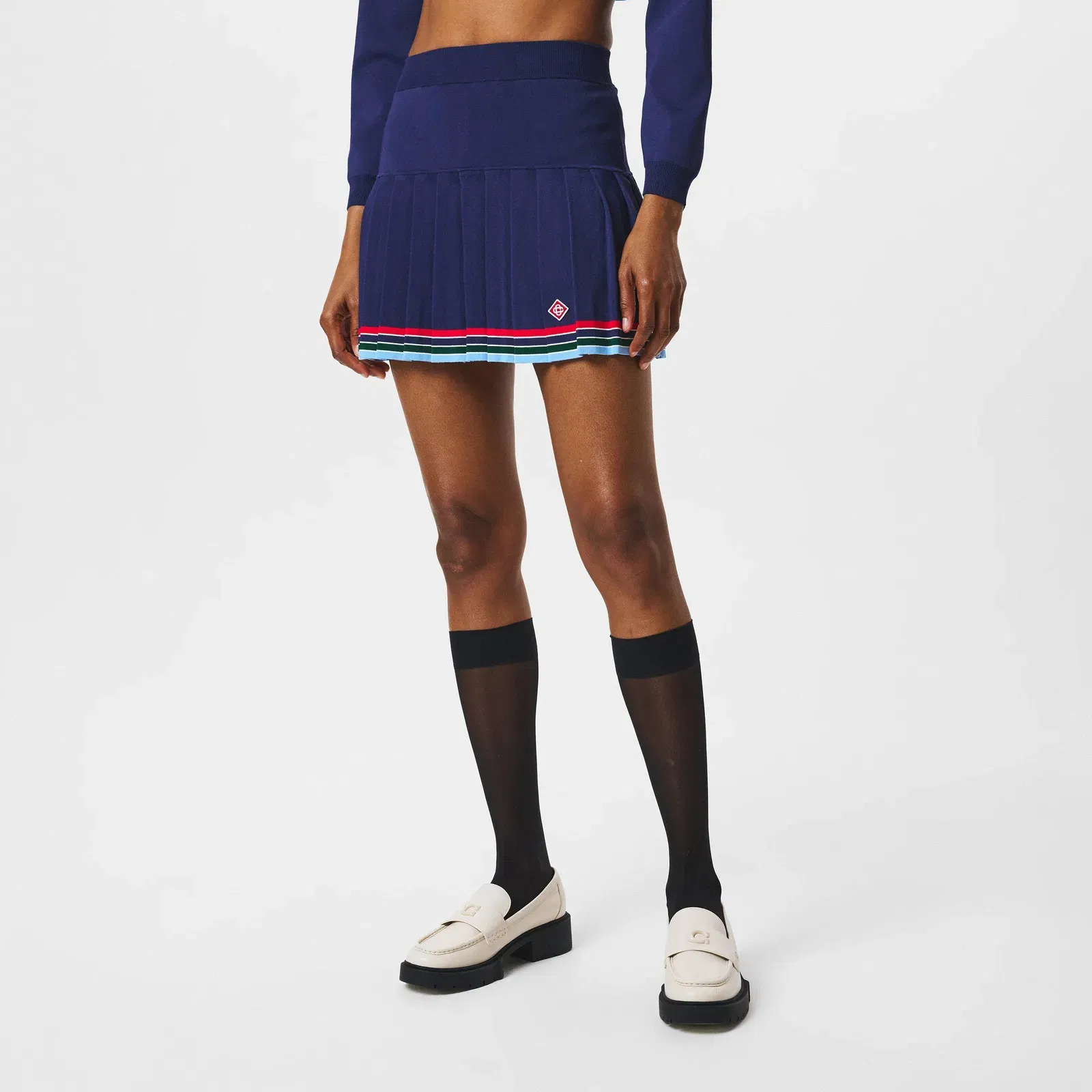 Baseball High Waisted Mini Skirt