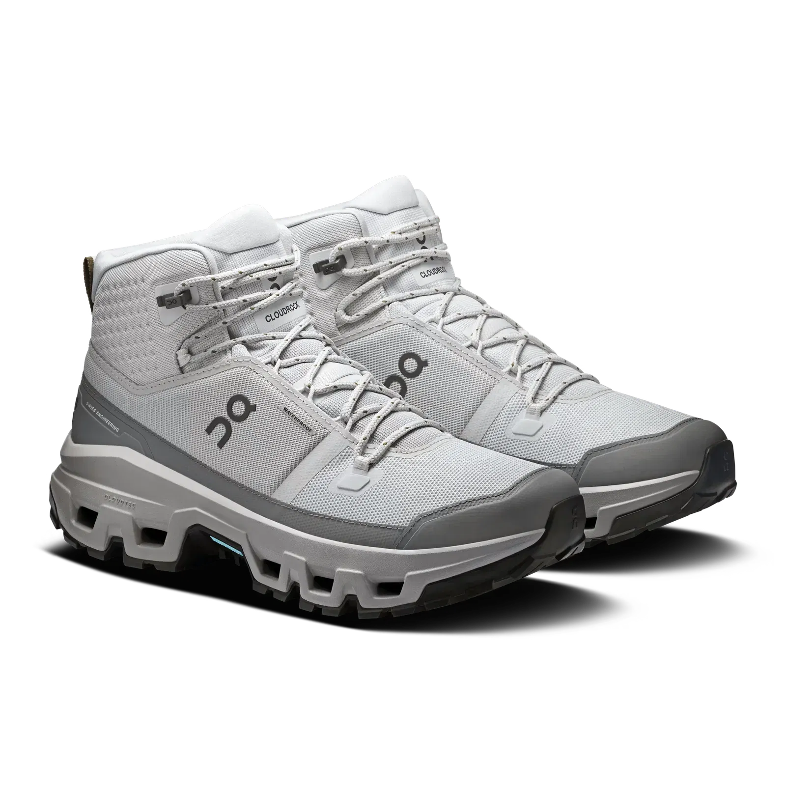 ON Running Cloudrock Mid Waterproof Glacier Alloy