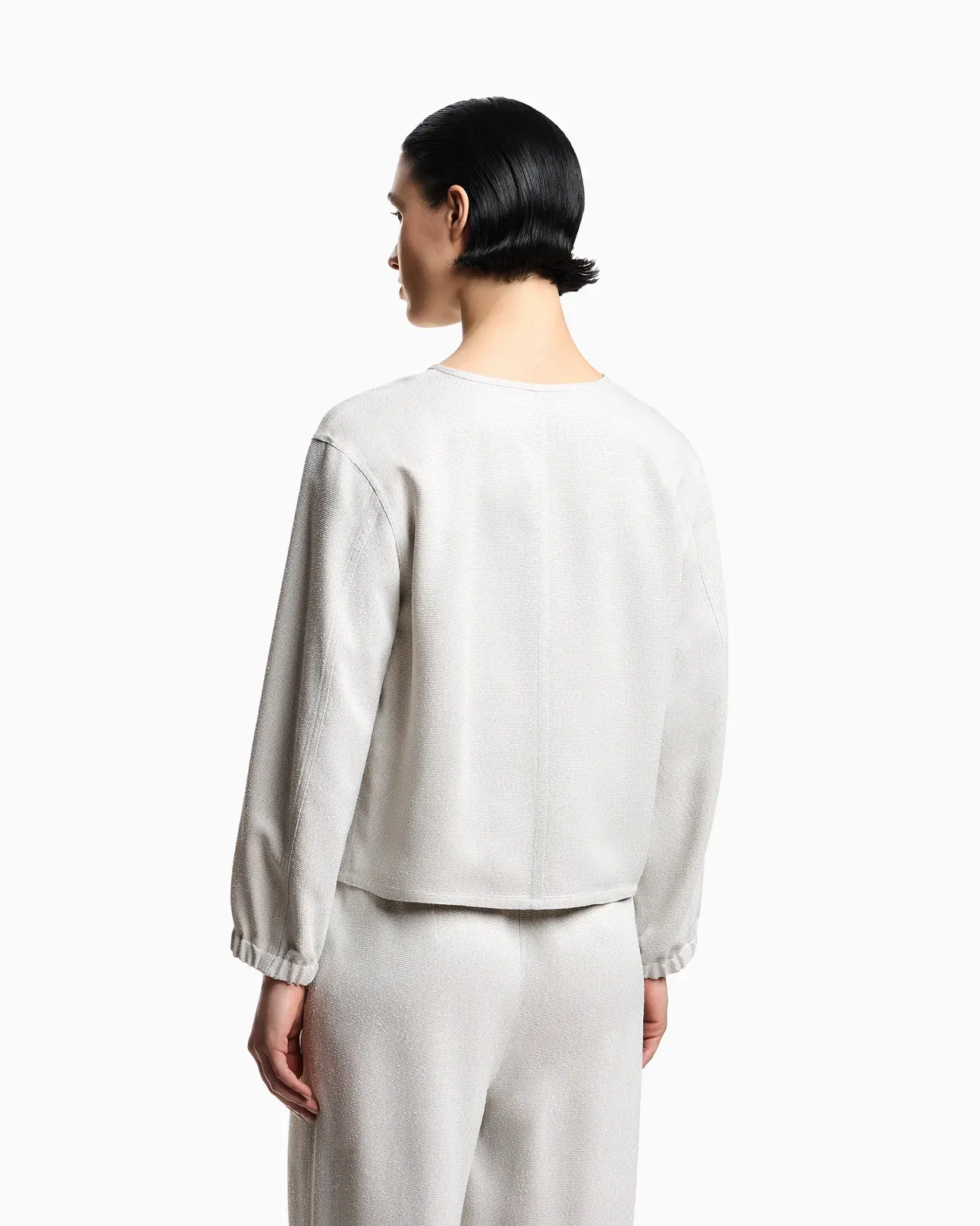 Emporio Armani Icon armure viscose jacket