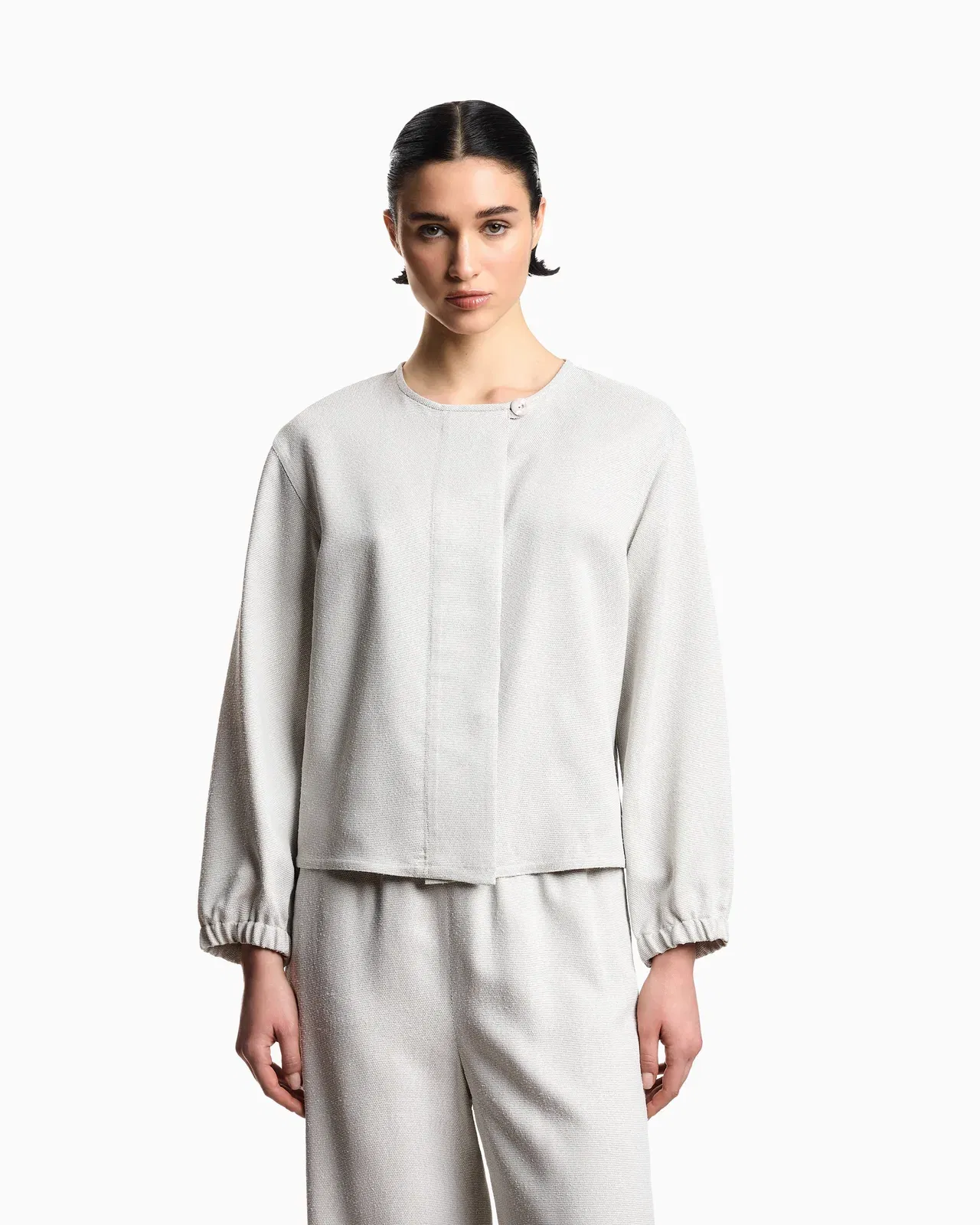 Emporio Armani Icon armure viscose jacket