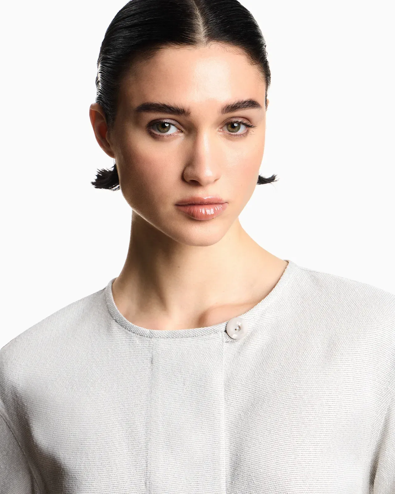 Emporio Armani Icon armure viscose jacket