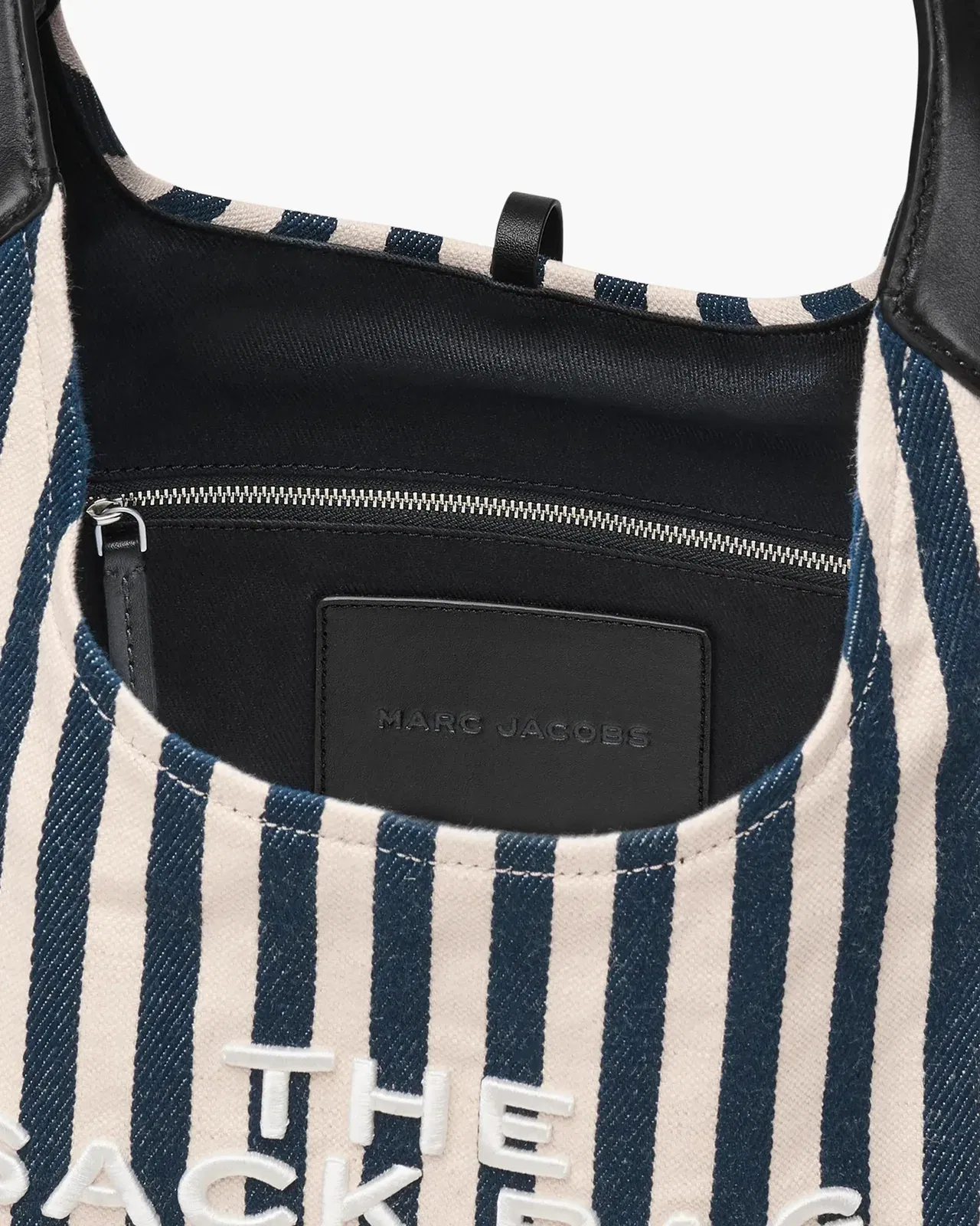 The Stripe Canvas Belted Sack Bag