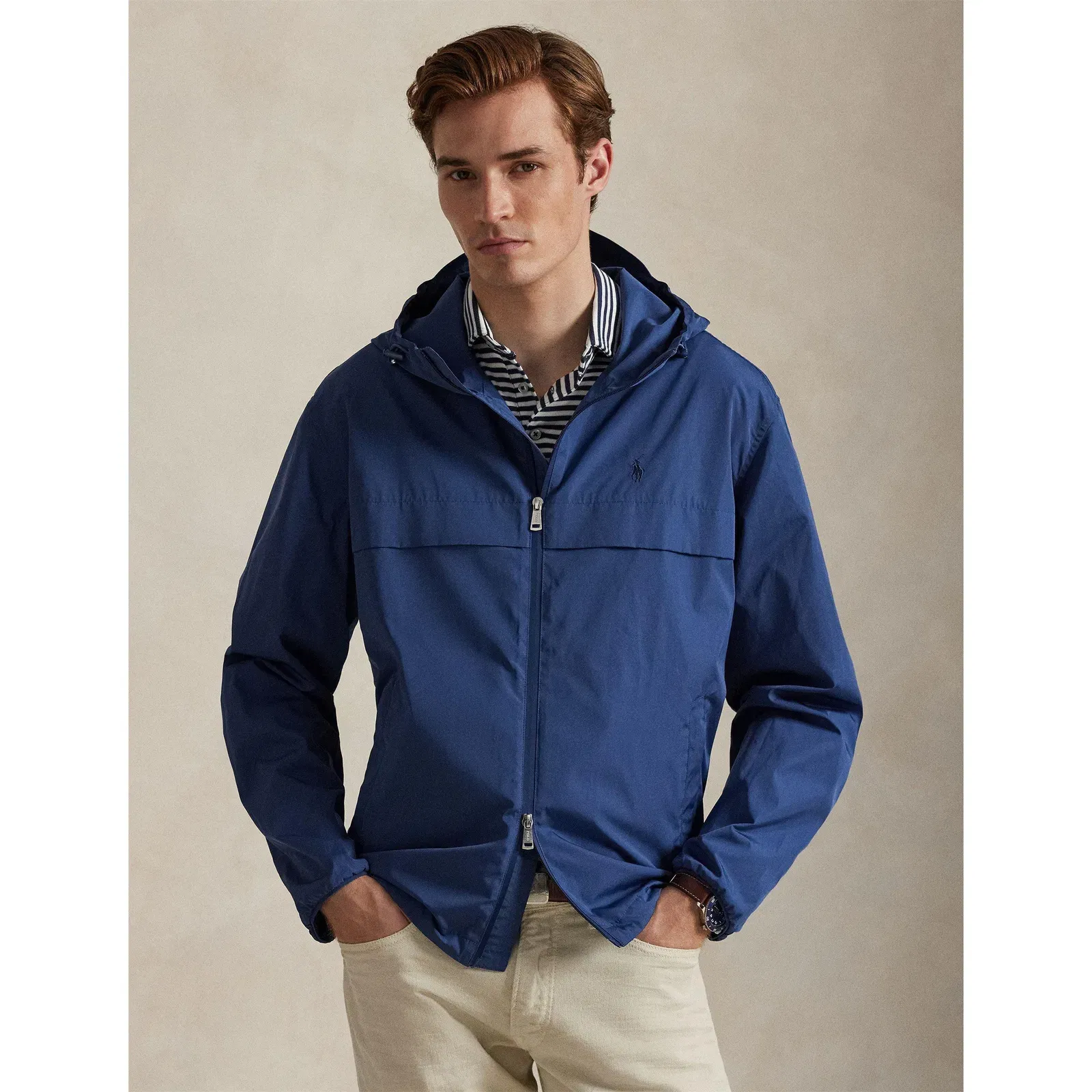 Weather-Resistant Lined Windbreaker