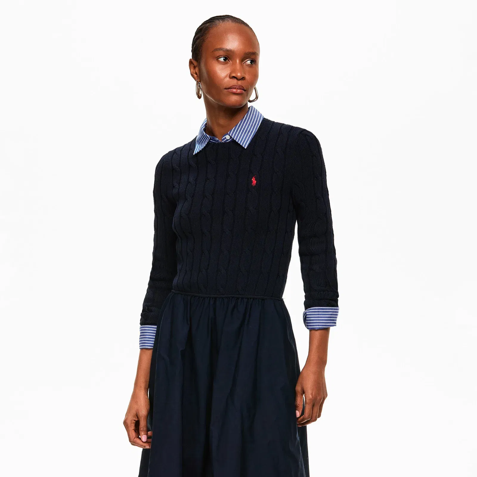 Polo Knit Dress Ld61