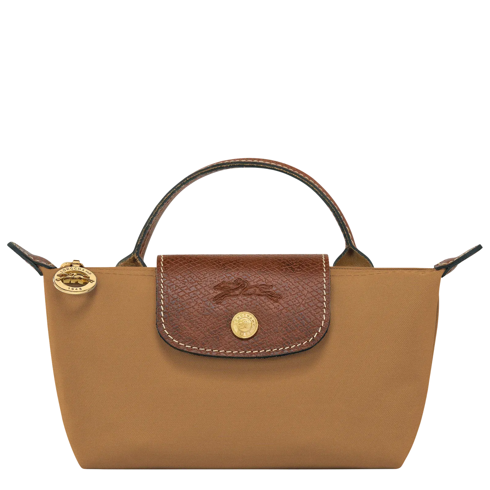 Longchamp Le Pliage Original Pouch with handle Fawn