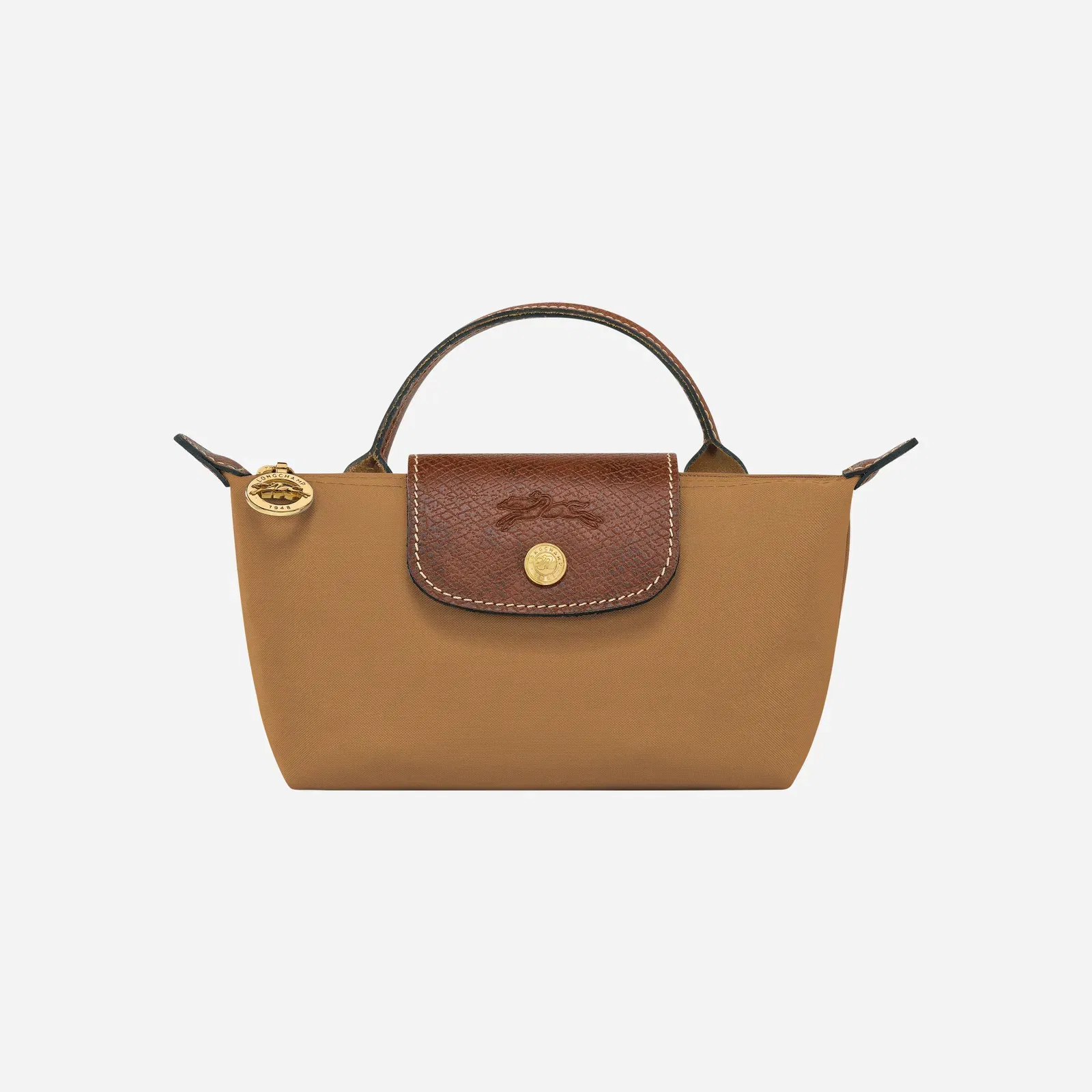 Longchamp Le Pliage Original Pouch with handle Fawn