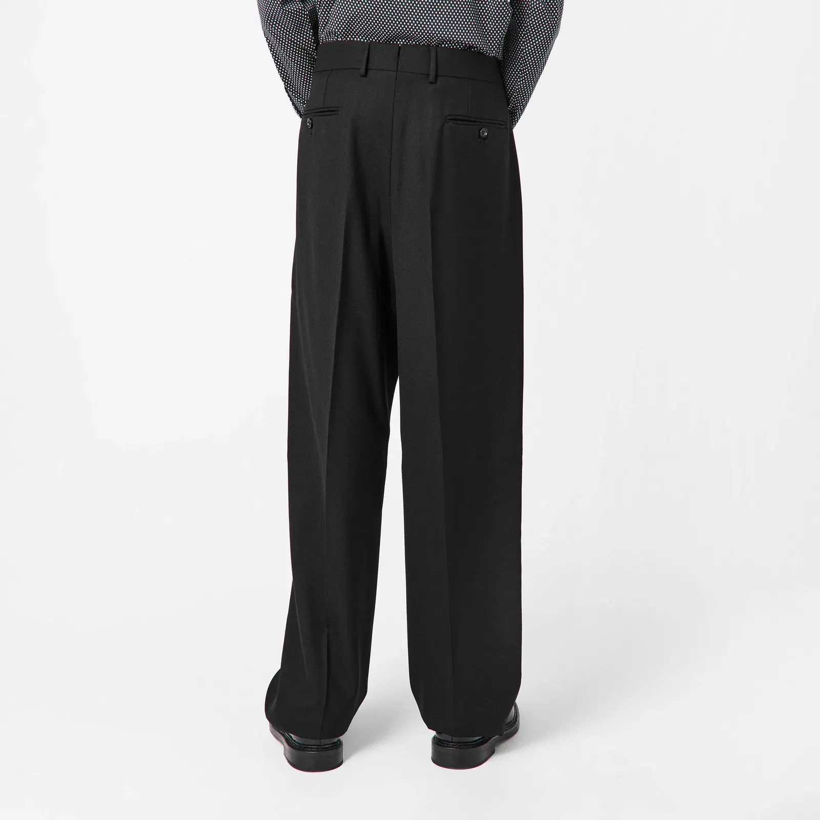 Broken Twill Double Pleat Trousers