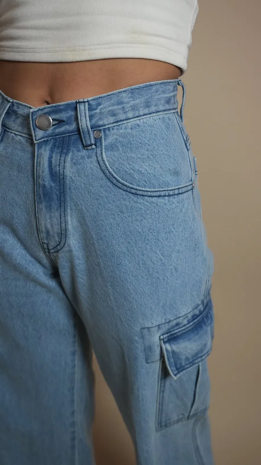 ICED DENIM WOMEN'S CARGO