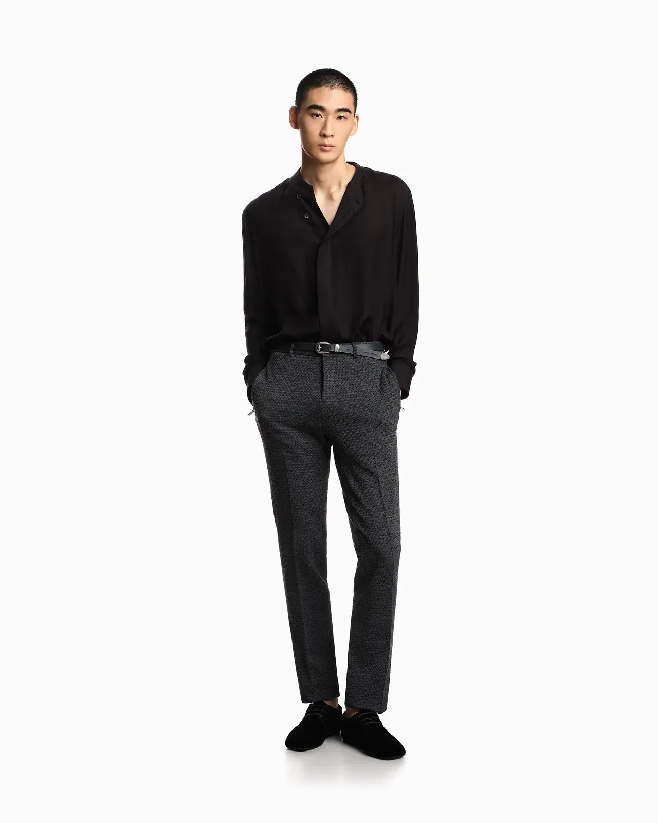 Emporio Armani 3D jersey knit trousers