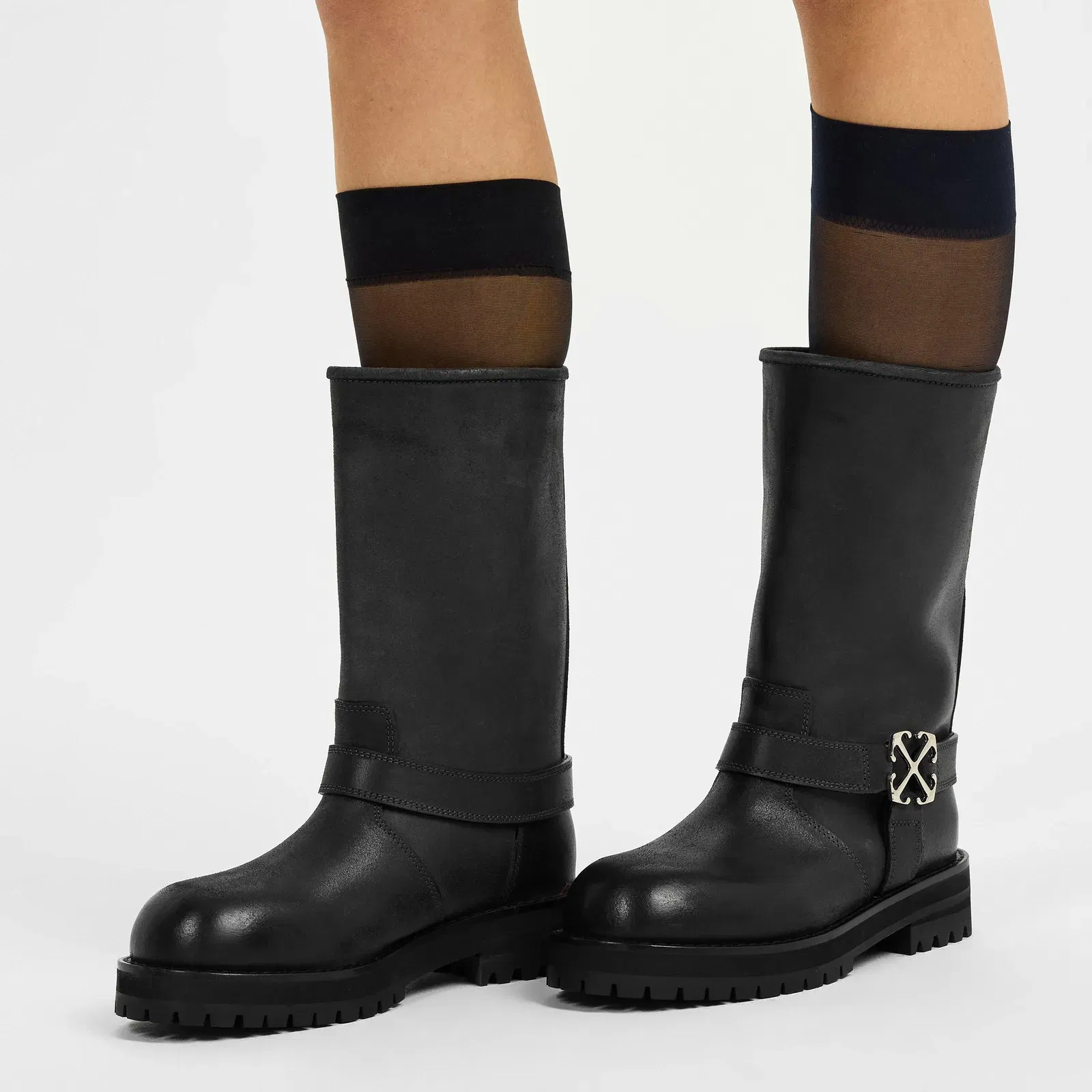 Track Biker Boots