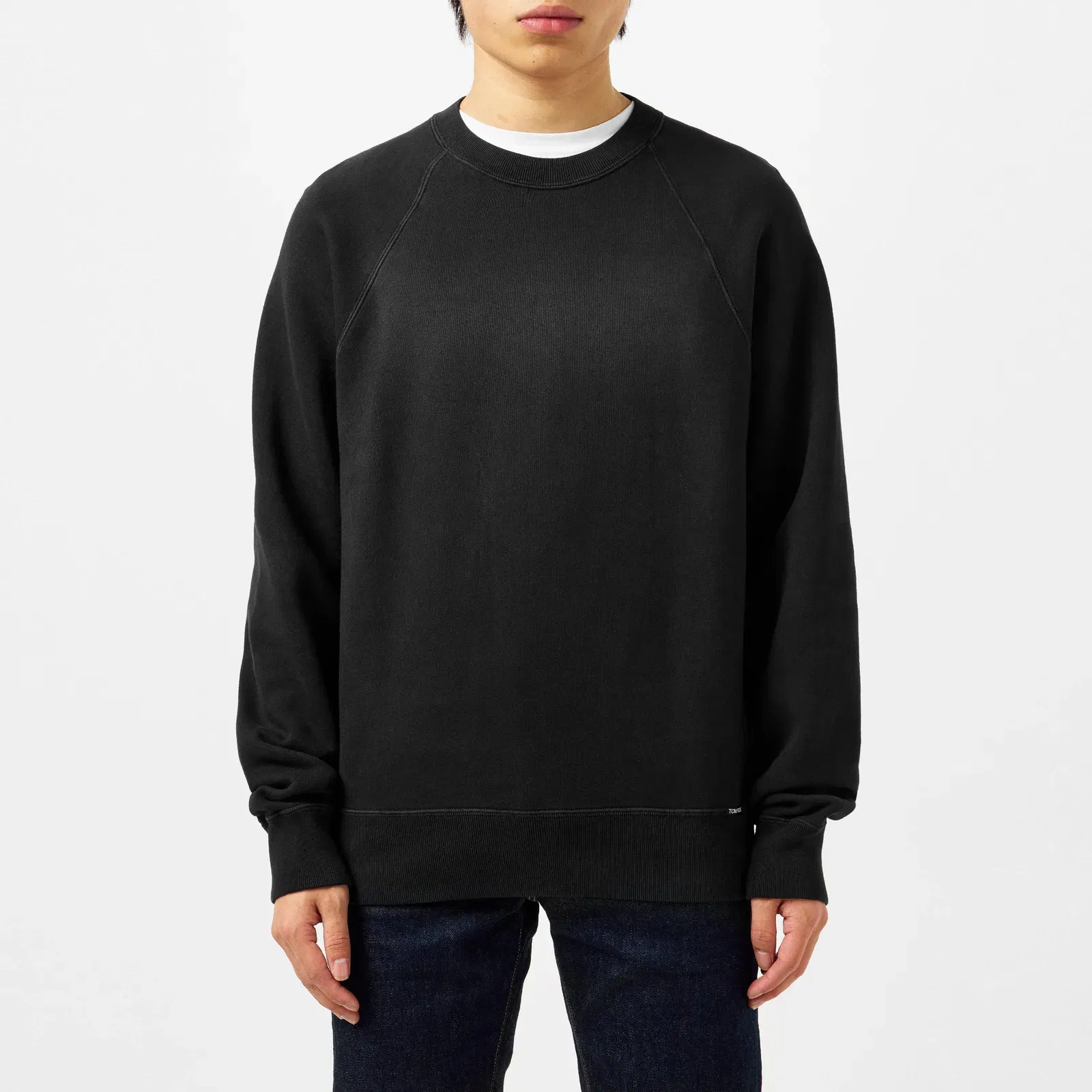 Plain Cotton Crew Sweatshirt