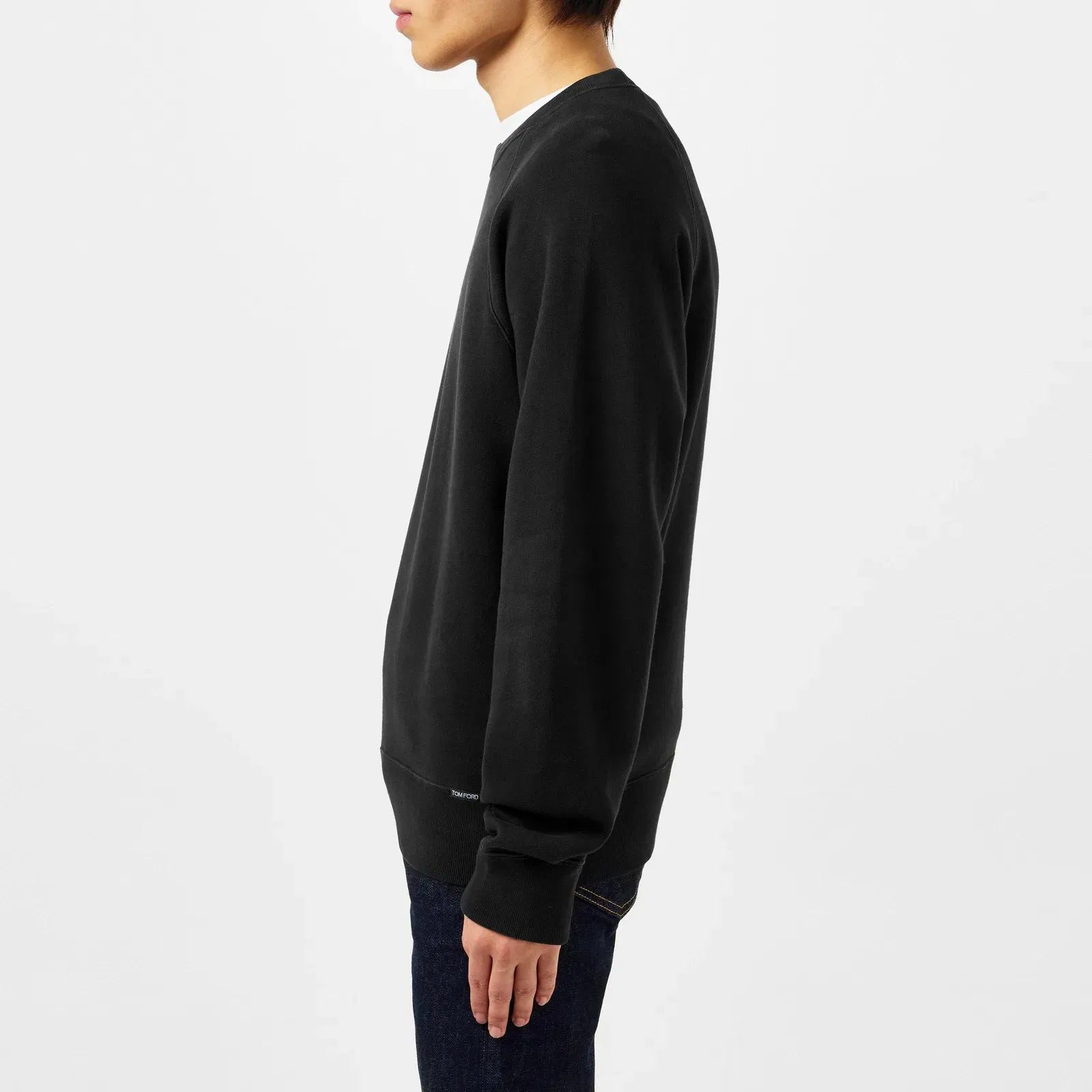 Plain Cotton Crew Sweatshirt
