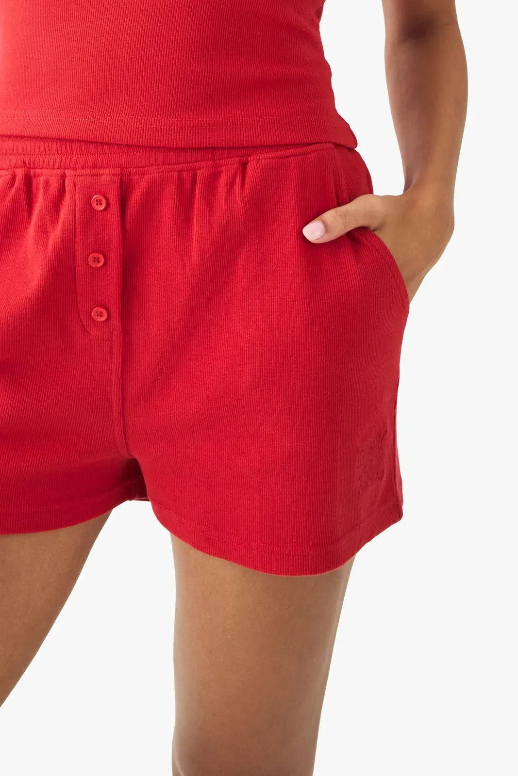 DSGN Studio Script Embroidered Rib Boxer Short