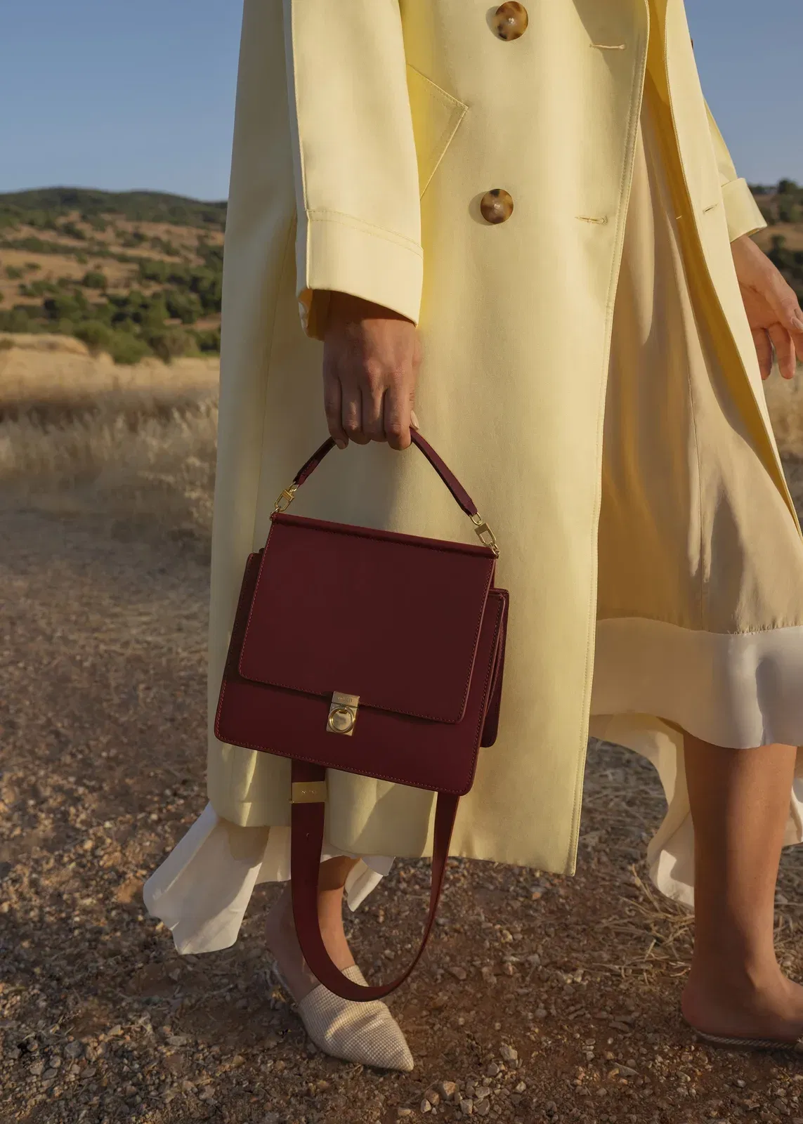 Polene Numero Sept Smooth Burgundy