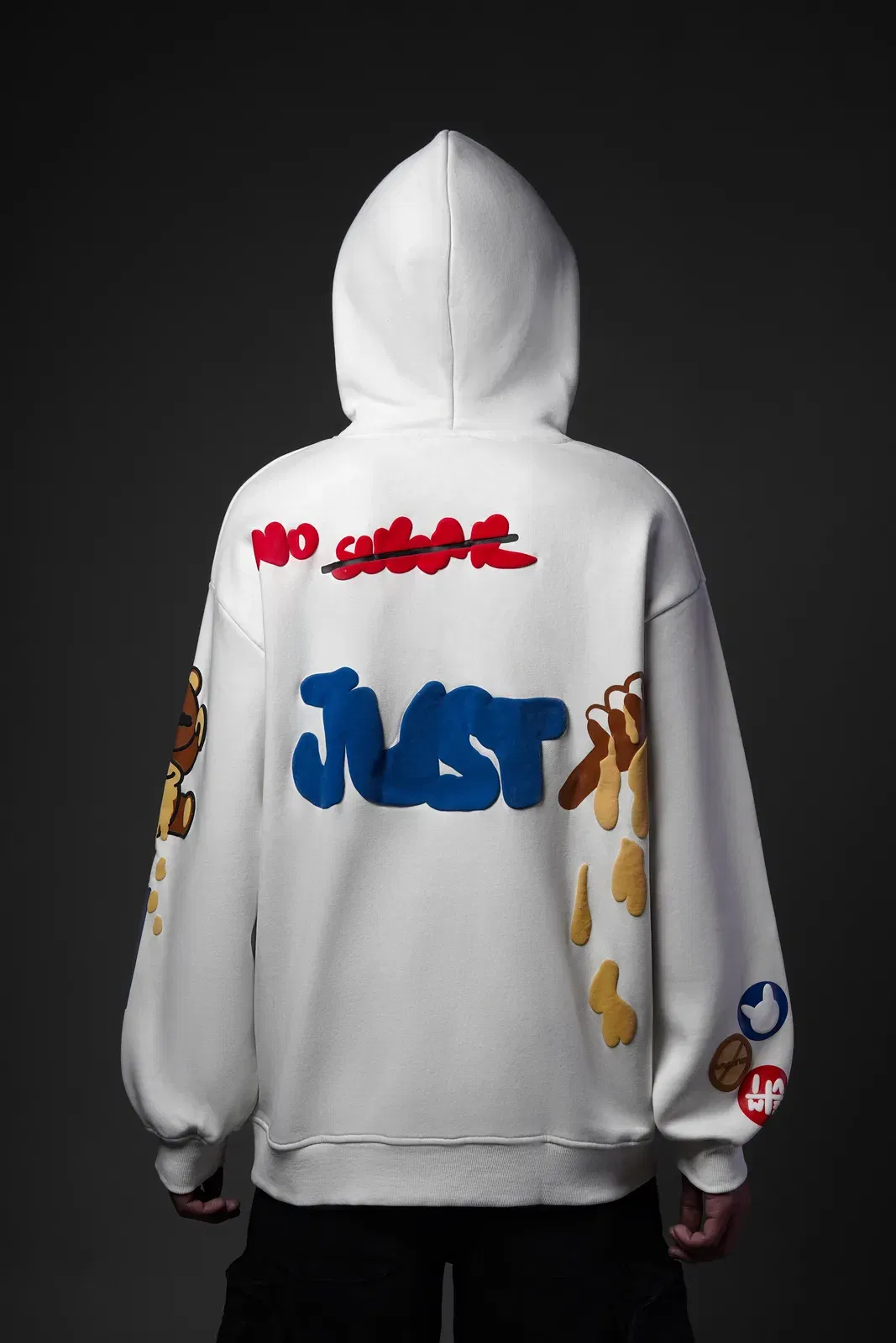 No Sugar Just Honey Ivory Hoodie - Positive Vibes Streetwear