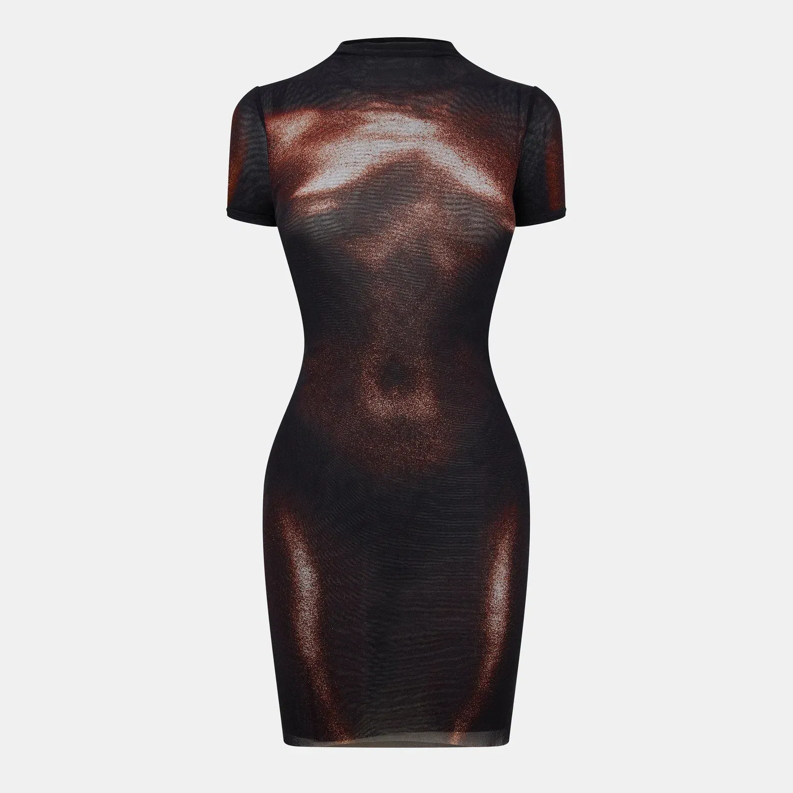 Sculptural Structured Mini Dress