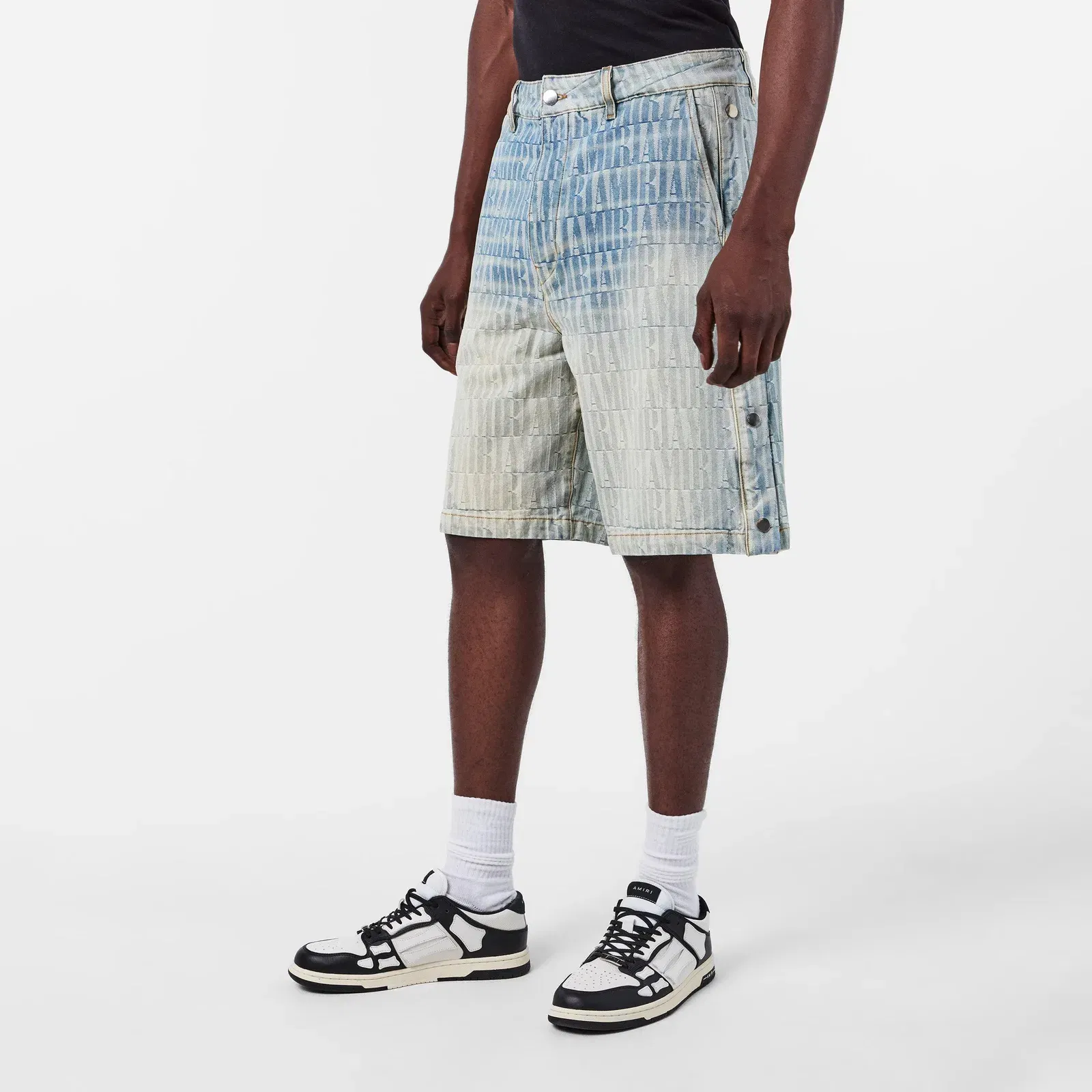 Jacquard Denim Shorts