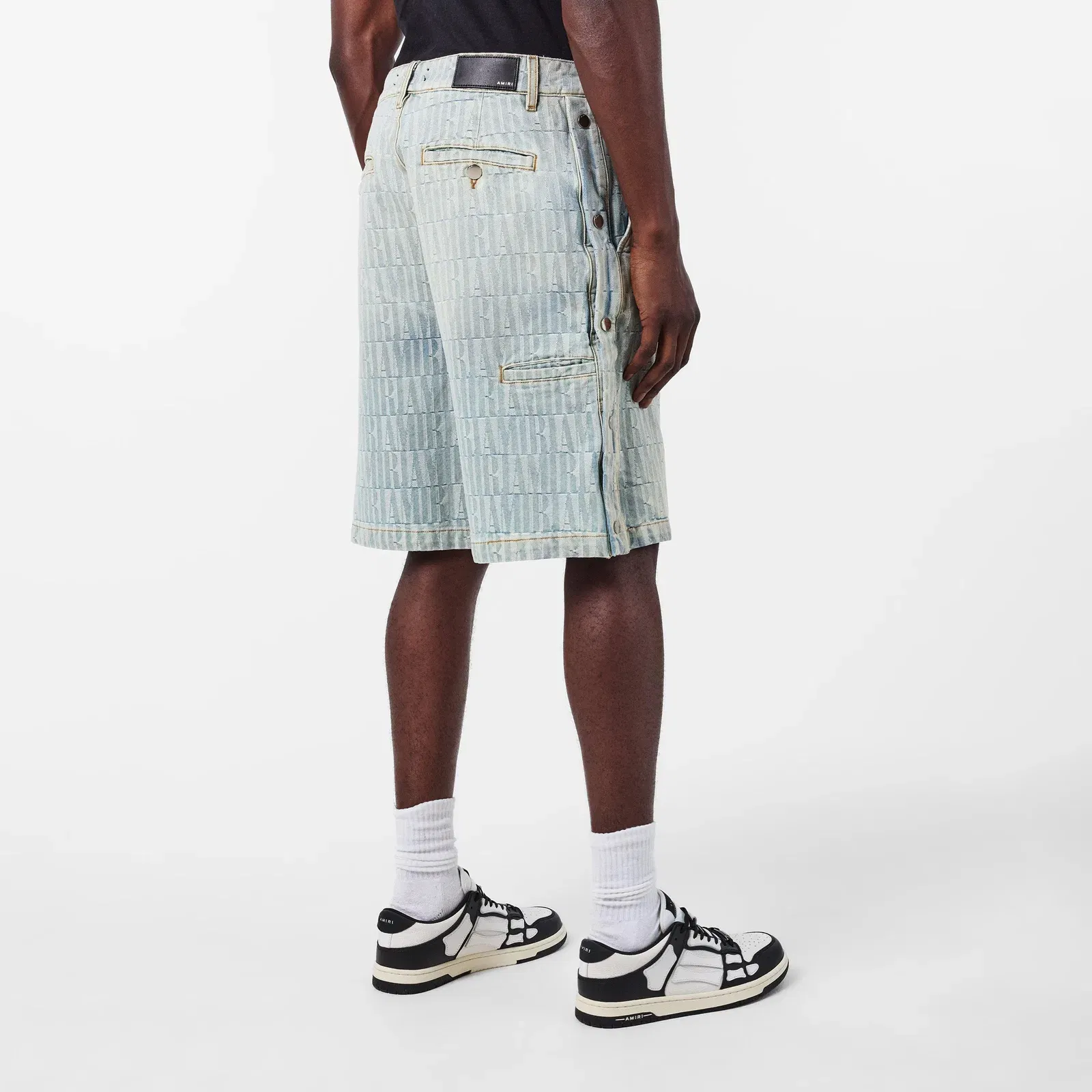 Jacquard Denim Shorts
