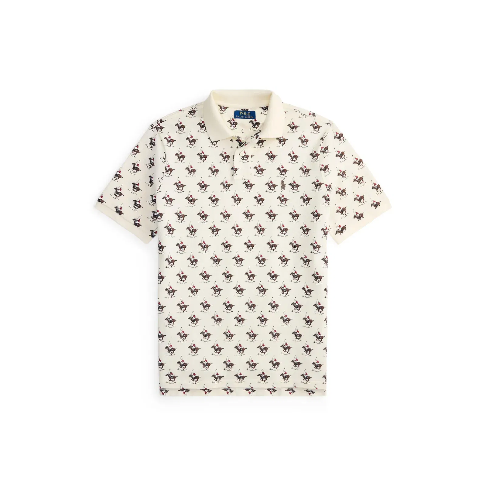 Embroidered Horse Logo Short Sleeve Shirt