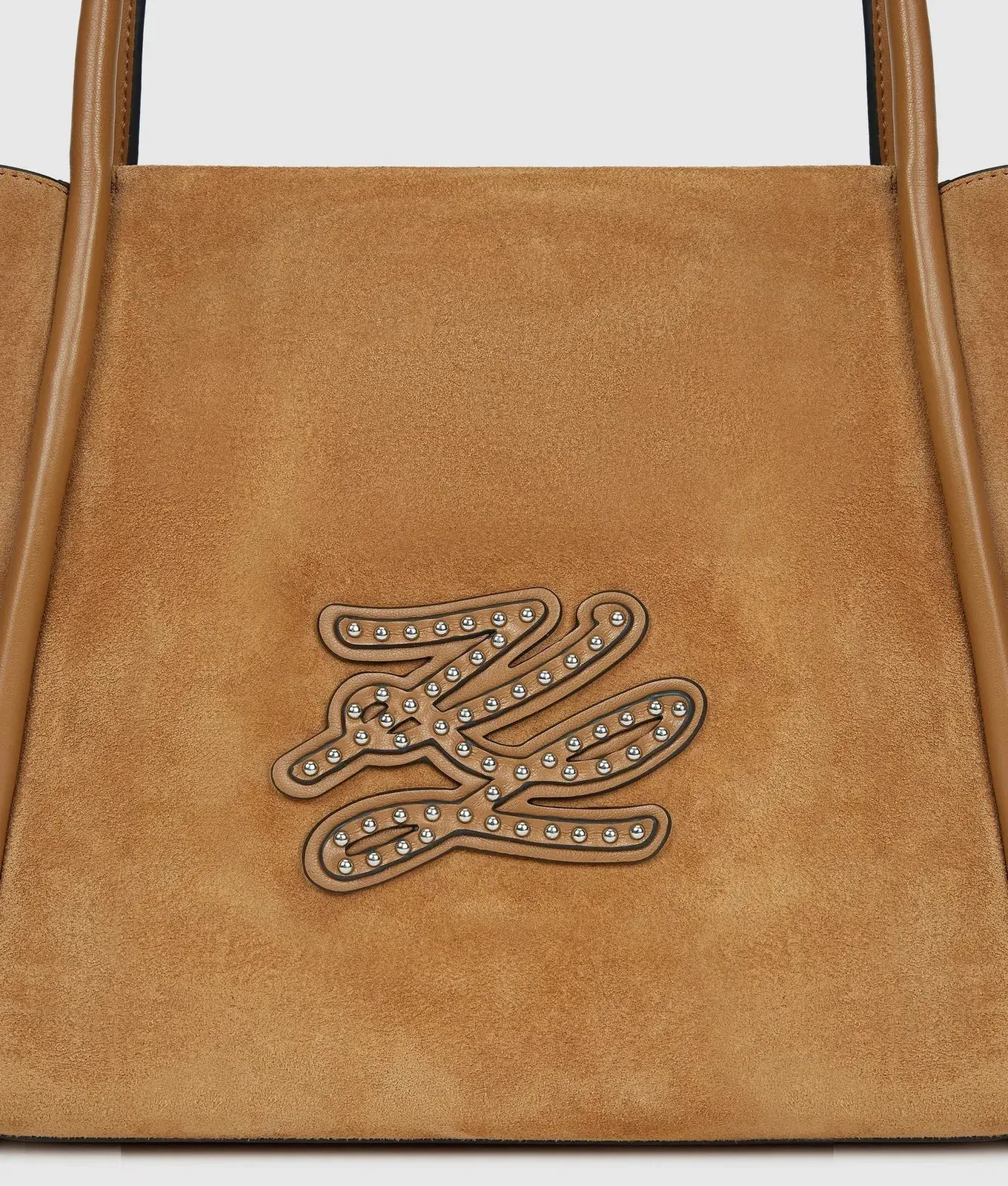 KarlLagerfeld Kautograph Patch Tote Bag Caramel