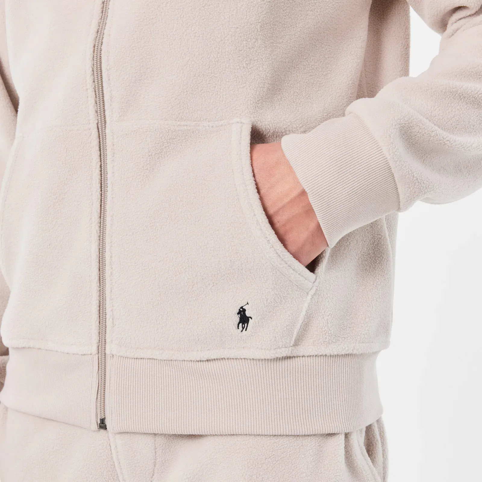 Lounge Full-Zip Mock Neck Top