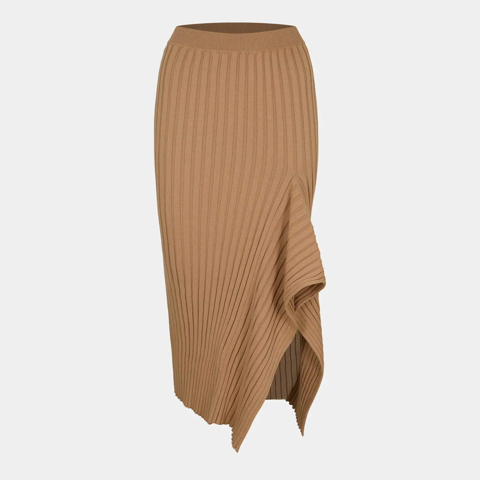 Ribbed Midi Skirt