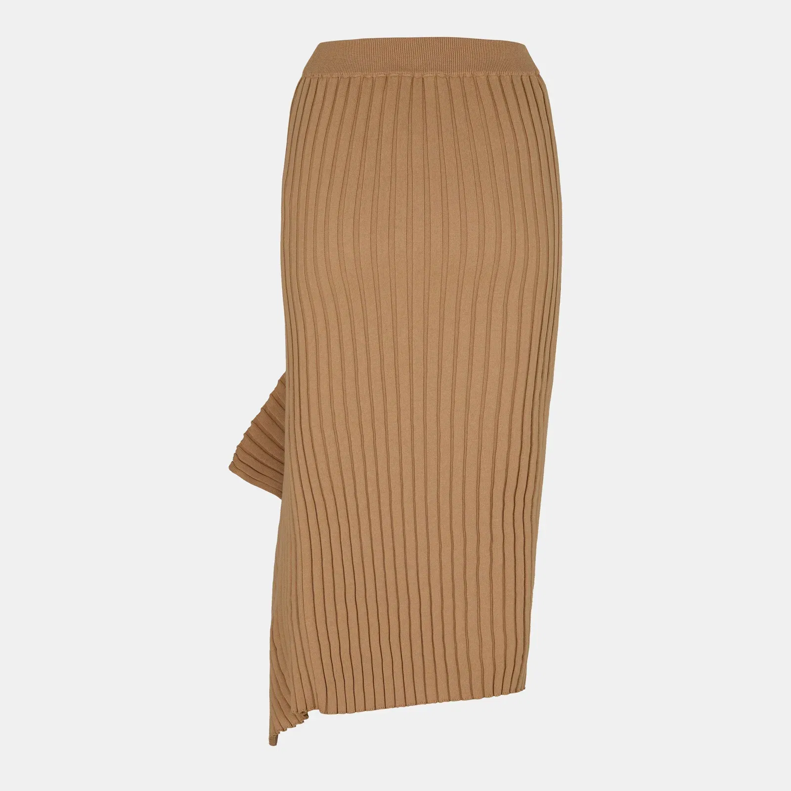 Ribbed Midi Skirt