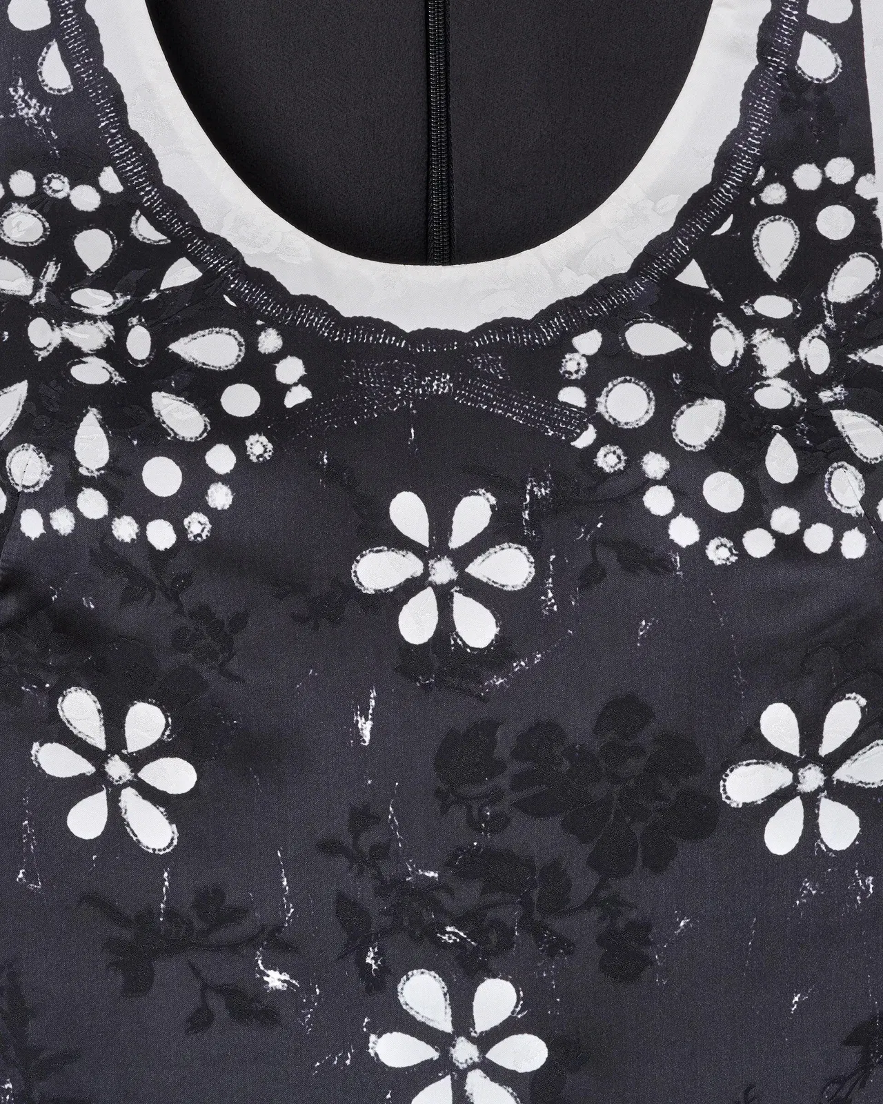 Trompe L'Oeil Eyelet Dress