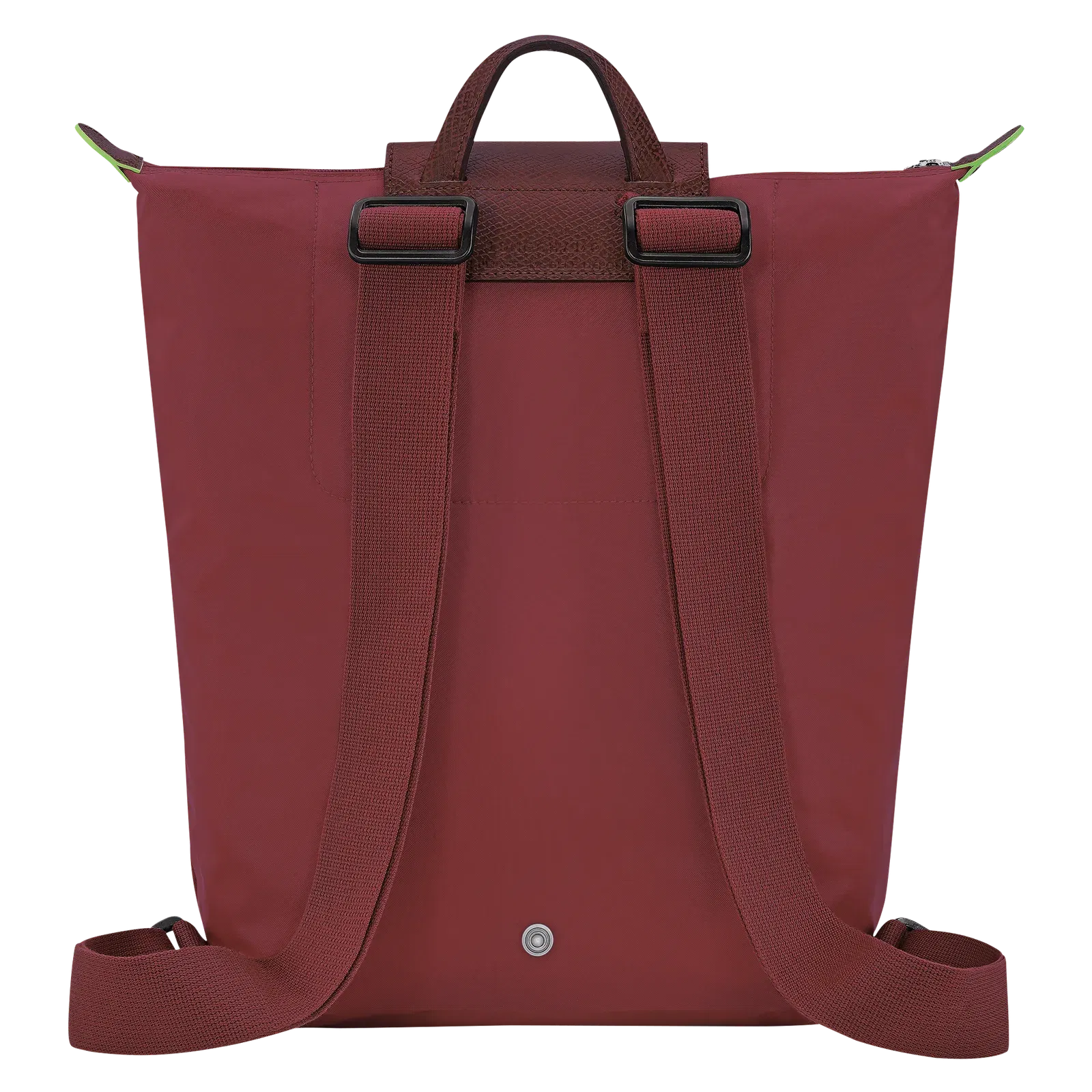 Longchamp Le Pliage Green M Backpack Wine