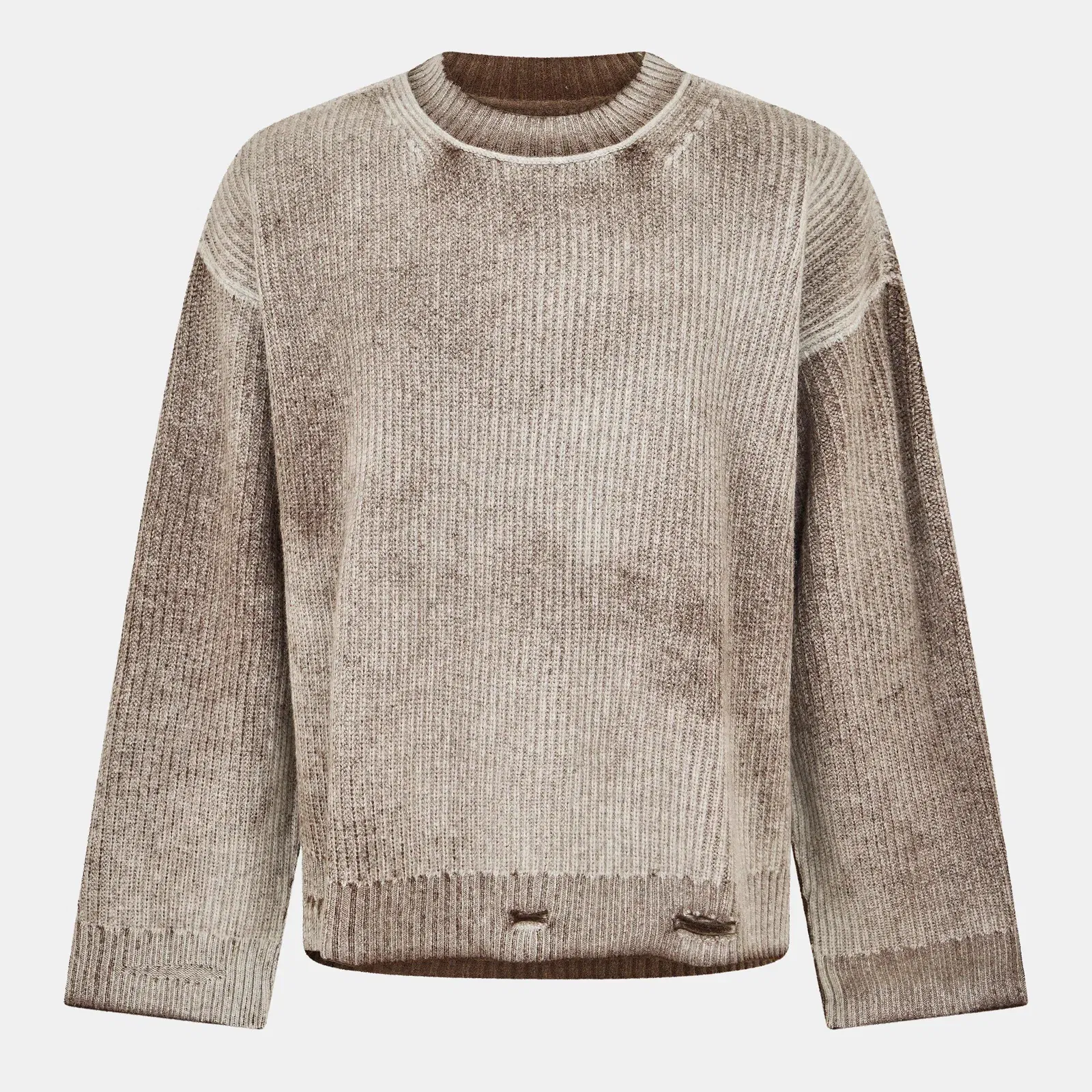 Reversible Knitted Crew Neck Jumper