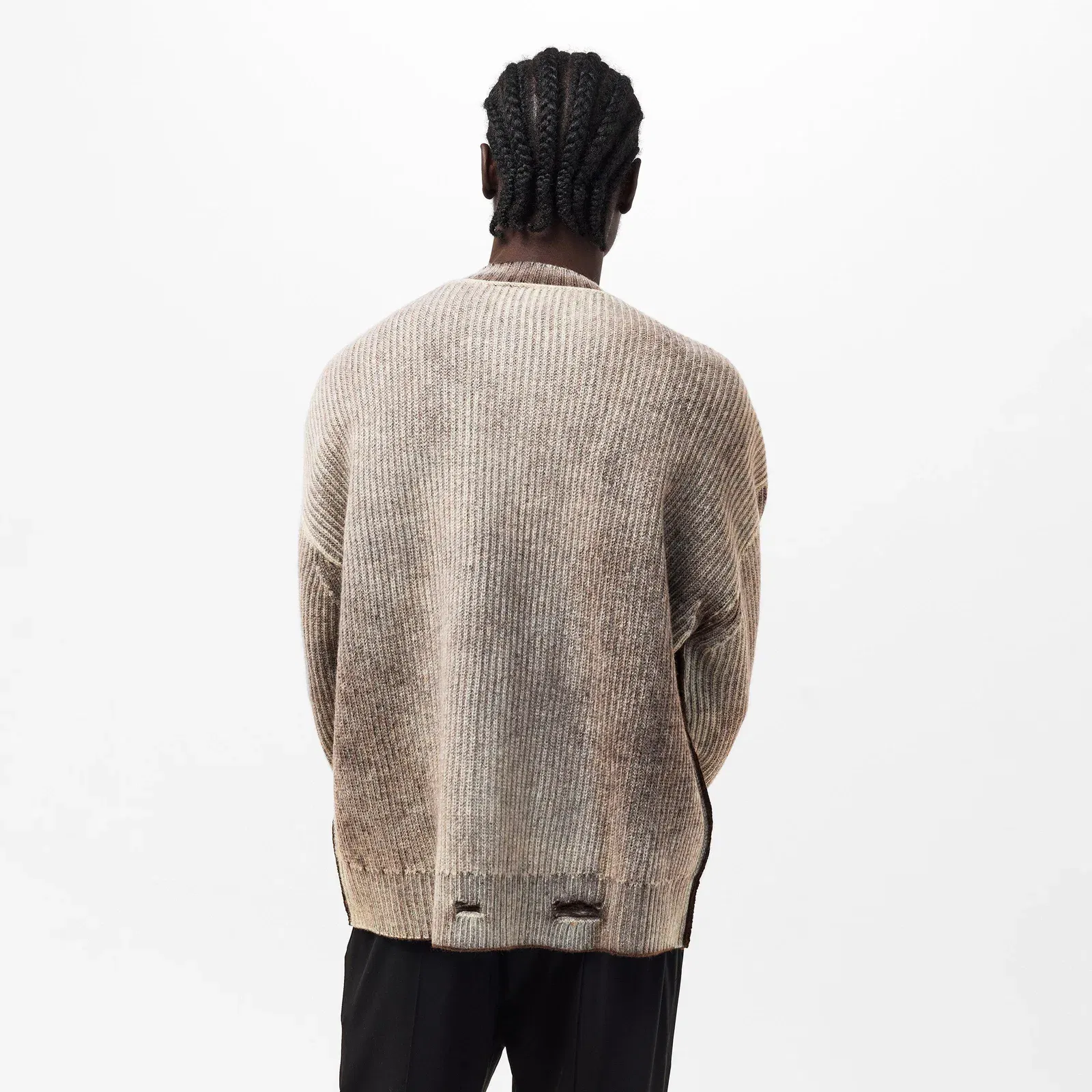Reversible Knitted Crew Neck Jumper