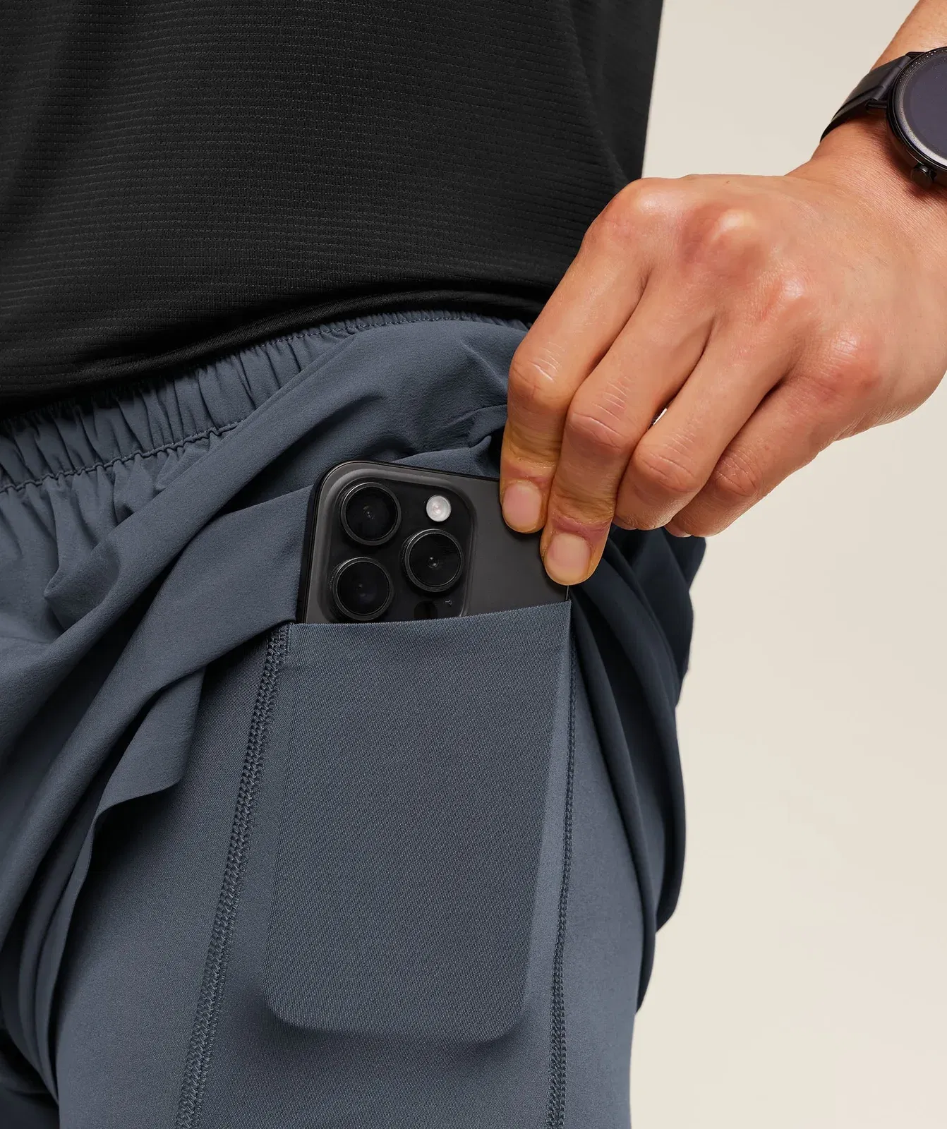 Gymshark Running Elite 2 in 1 5" Shorts - Titanium Blue
