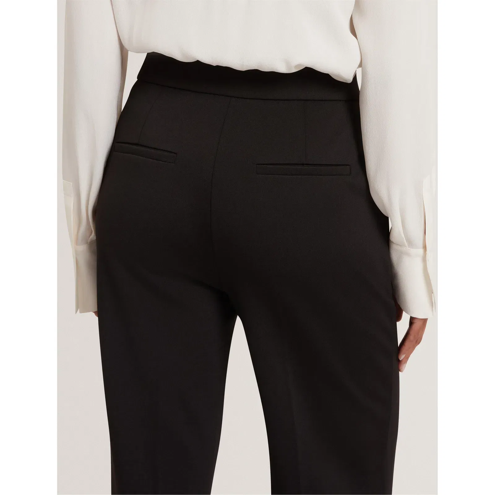 High-Waist Flared Trousers