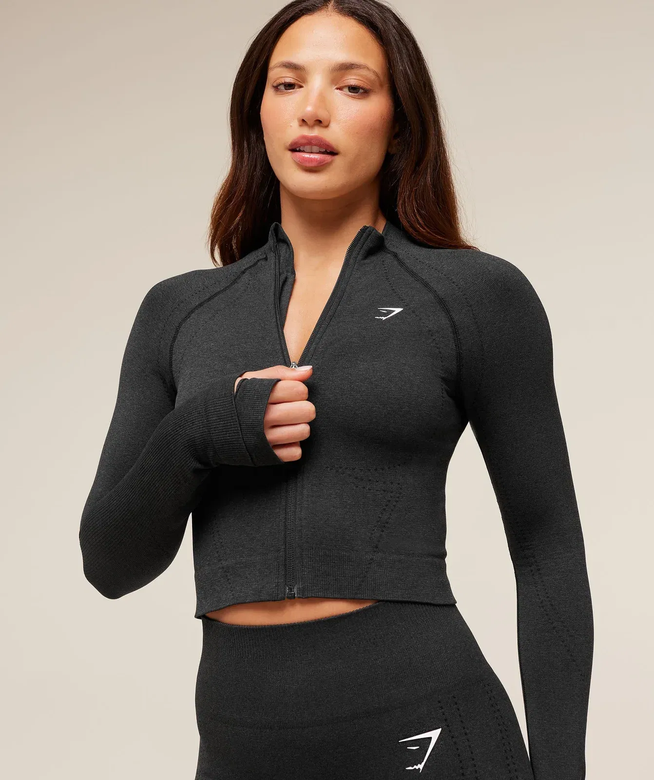 Gymshark Vital Warm Jacket - Black Marl