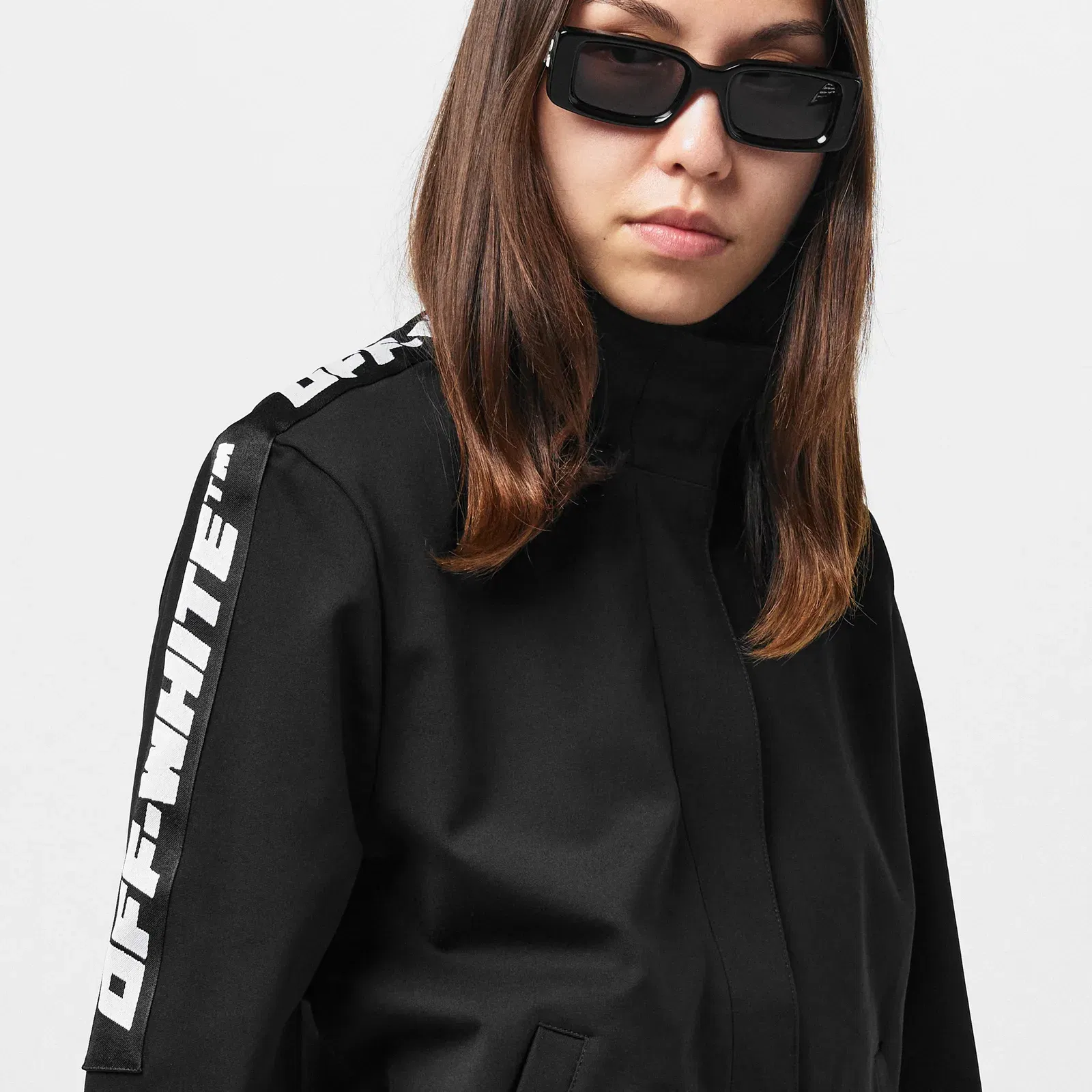 - Weather-Resistant Cropped Short Puffer Jacket