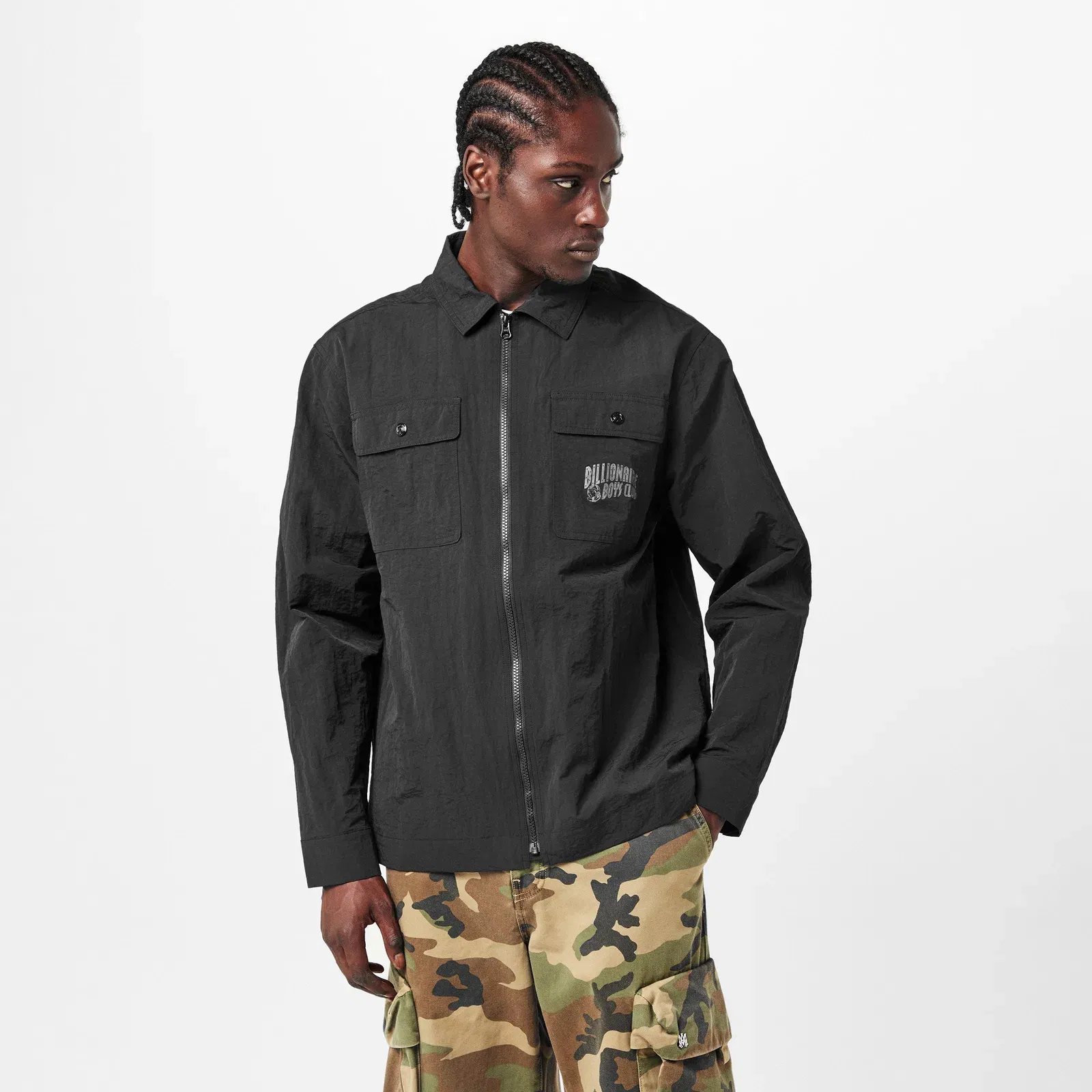 Arch Logo Long Sleeve Overshirt