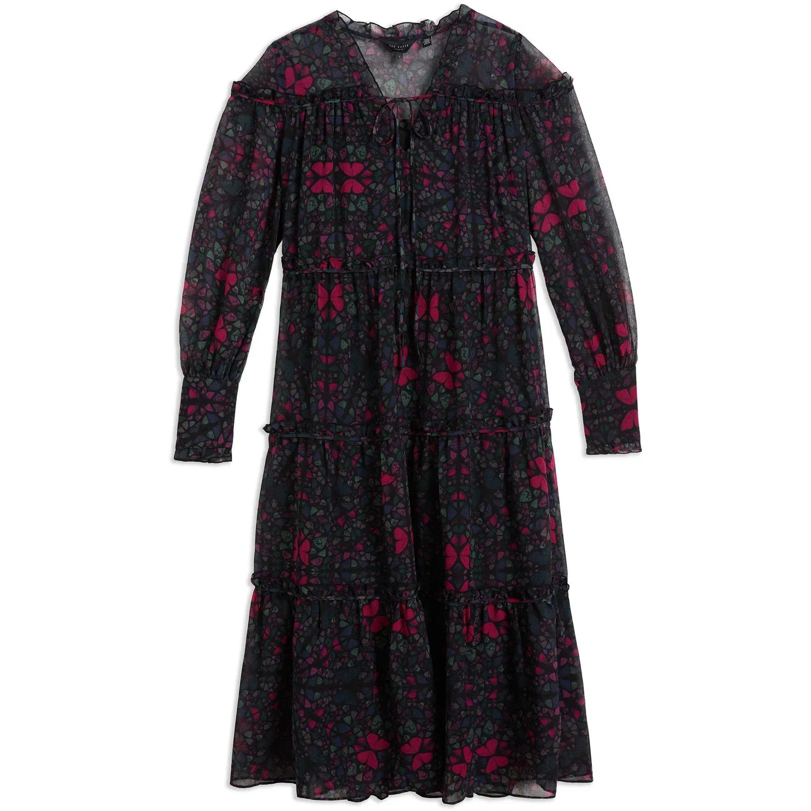 Ellyah Ruffle Midi Dress