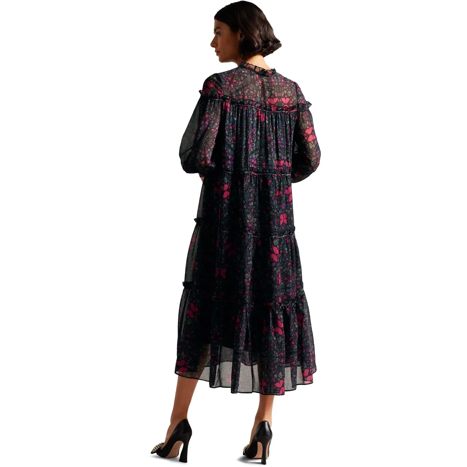 Ellyah Ruffle Midi Dress