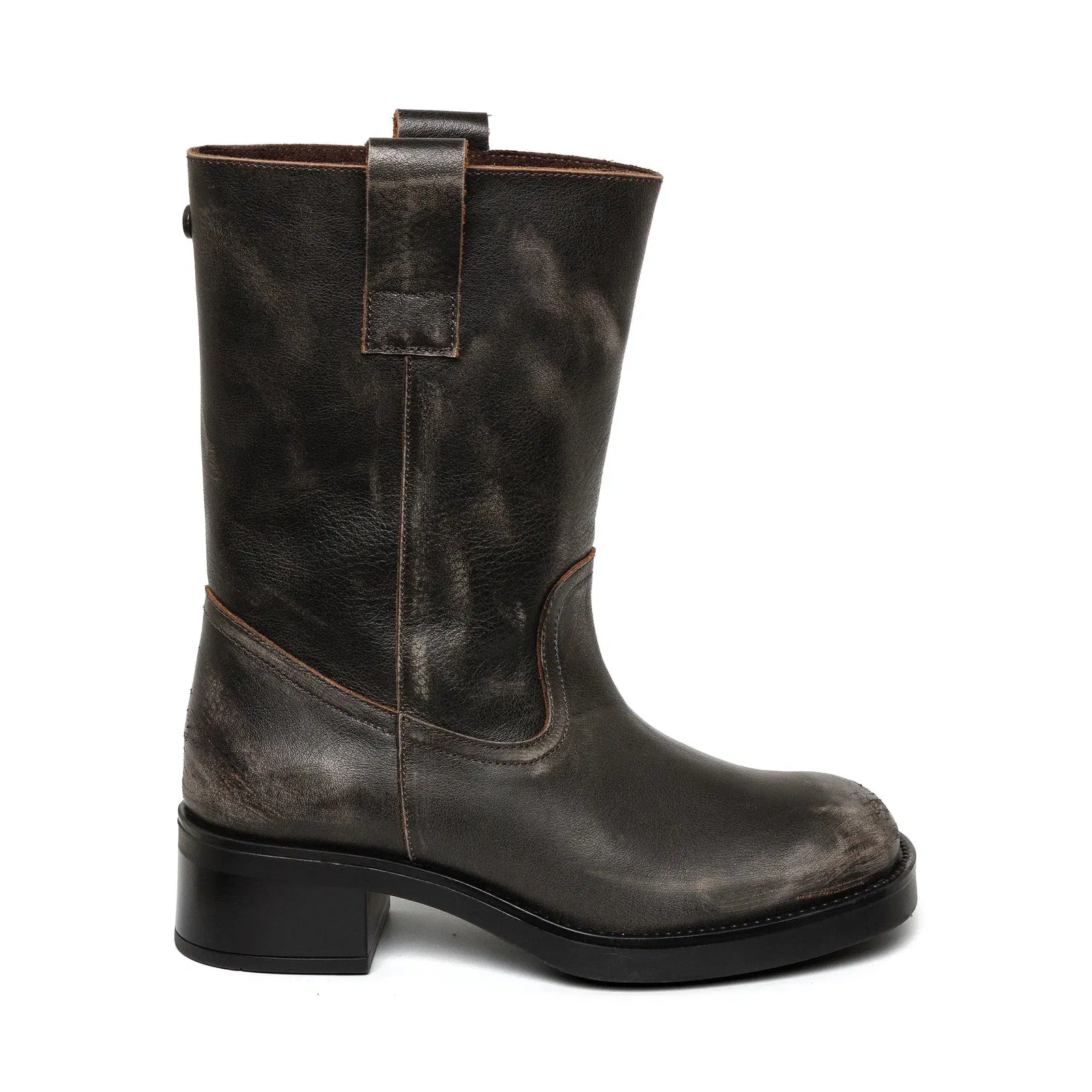 Benedict Side Zip Biker Boots