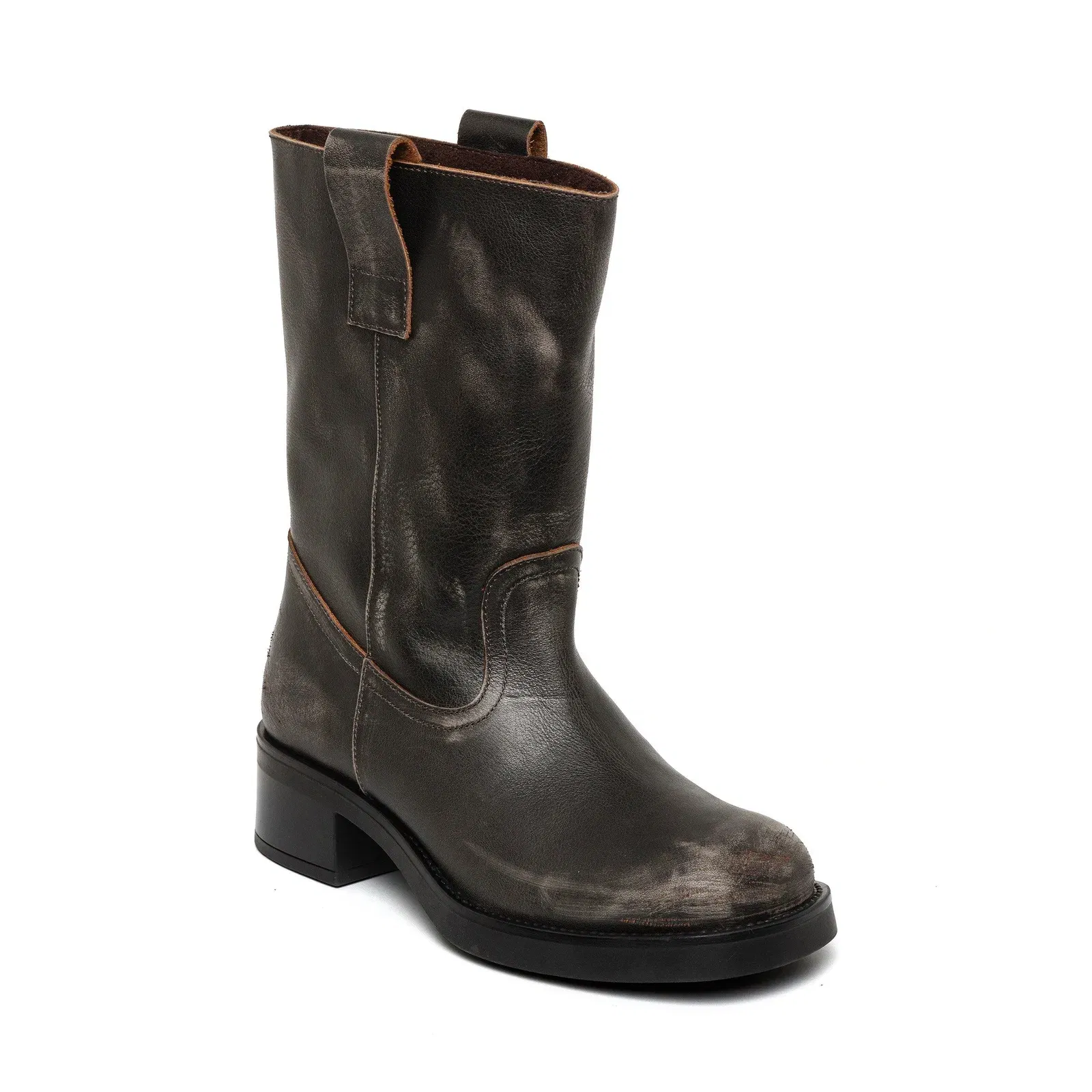 Benedict Side Zip Biker Boots