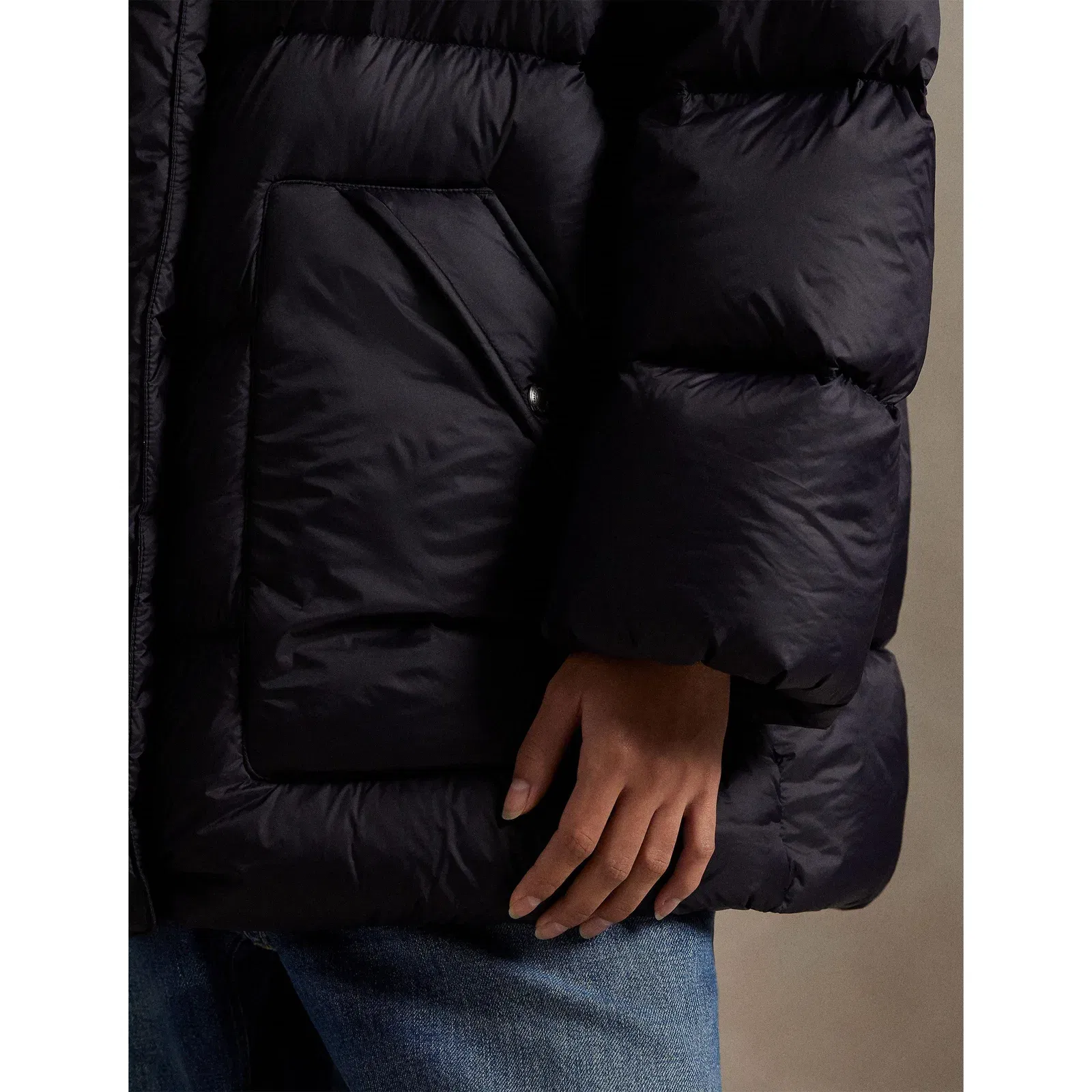 Quilted Hip-Length Short Puffer Jacket