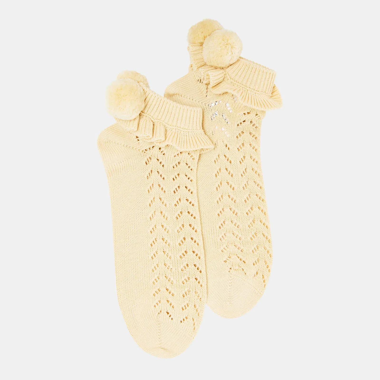Pom Crew Socks