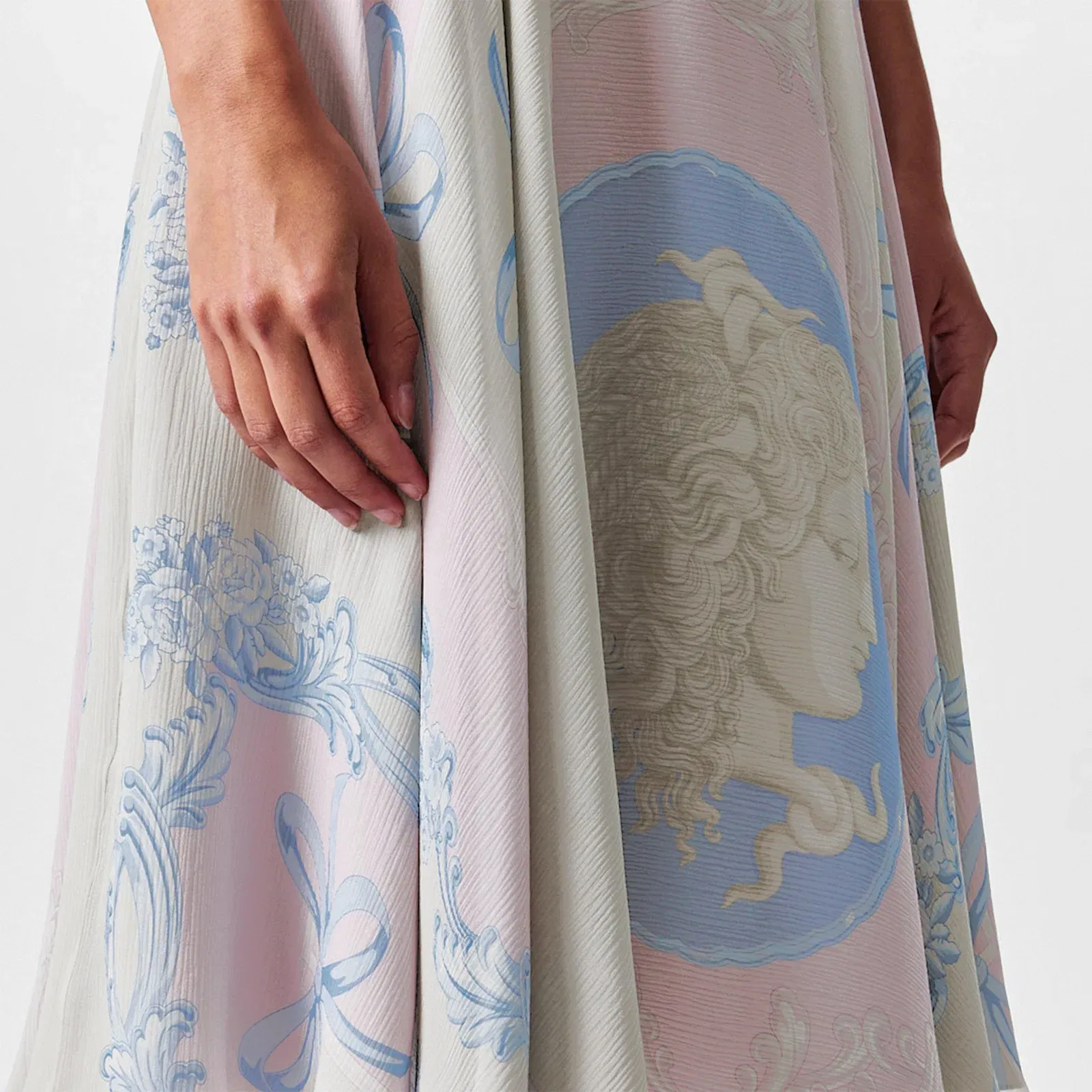 Silk Midi Skirt