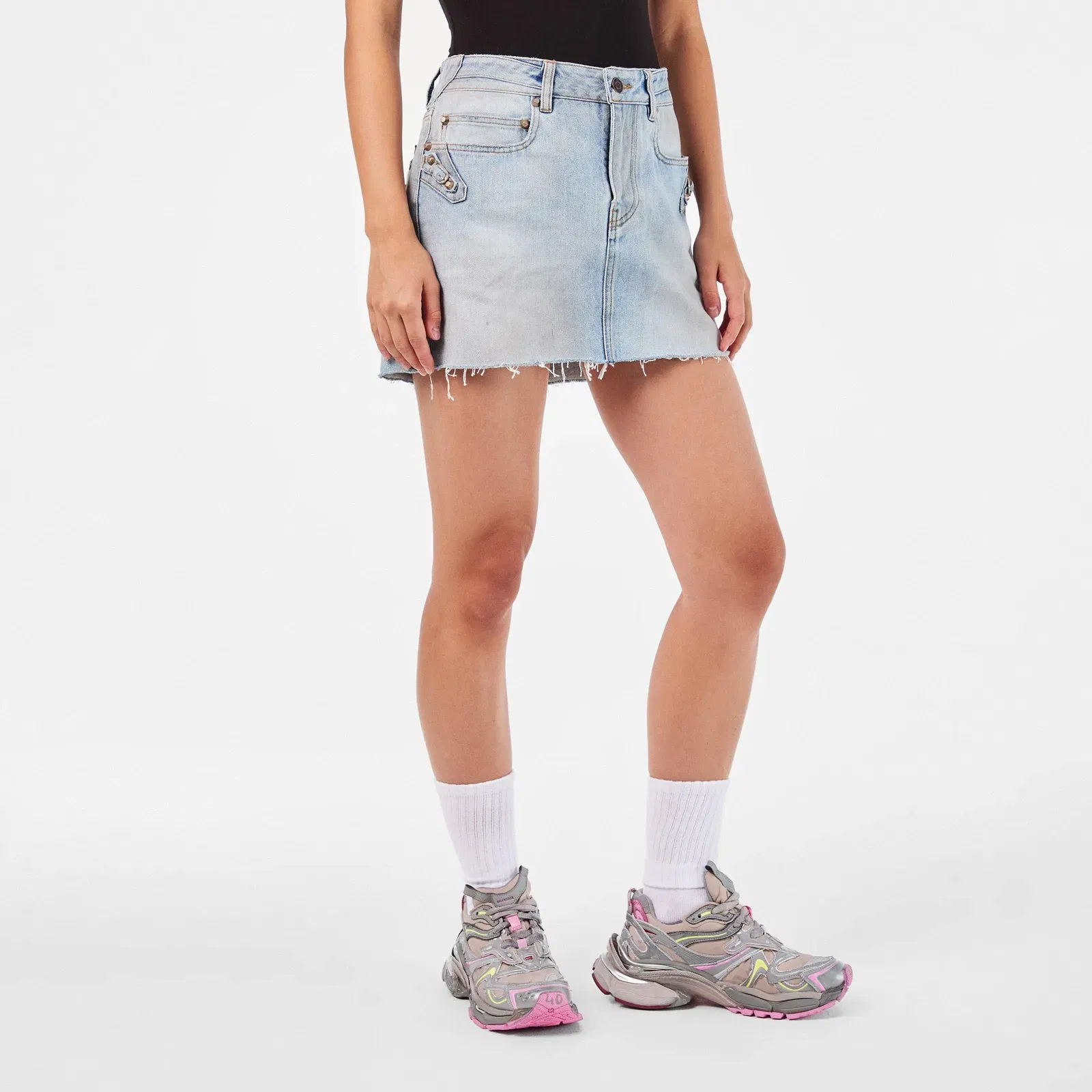 Bal City Mini Denim Skirt