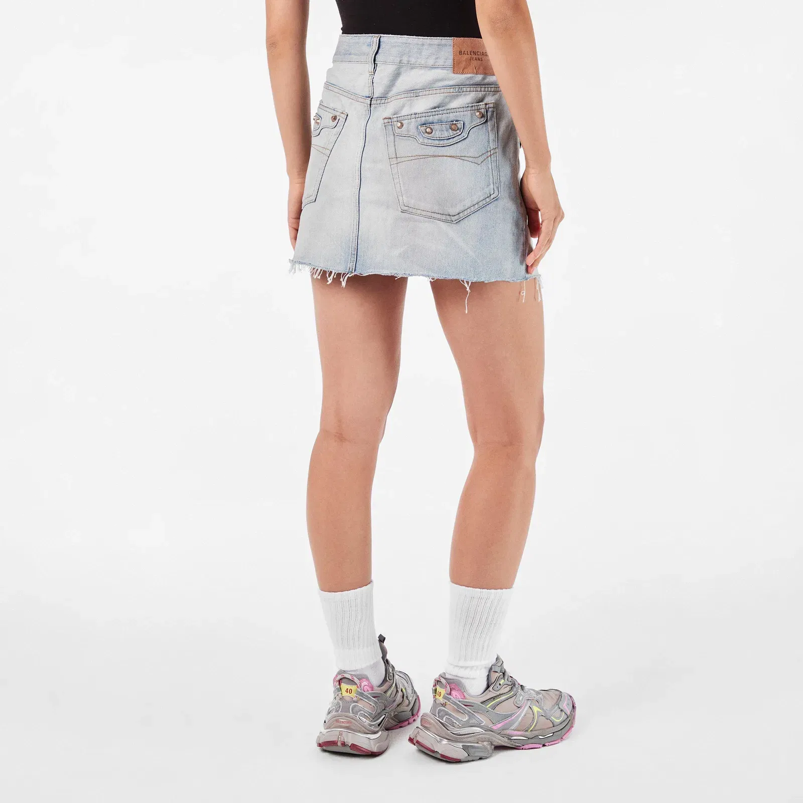 Bal City Mini Denim Skirt