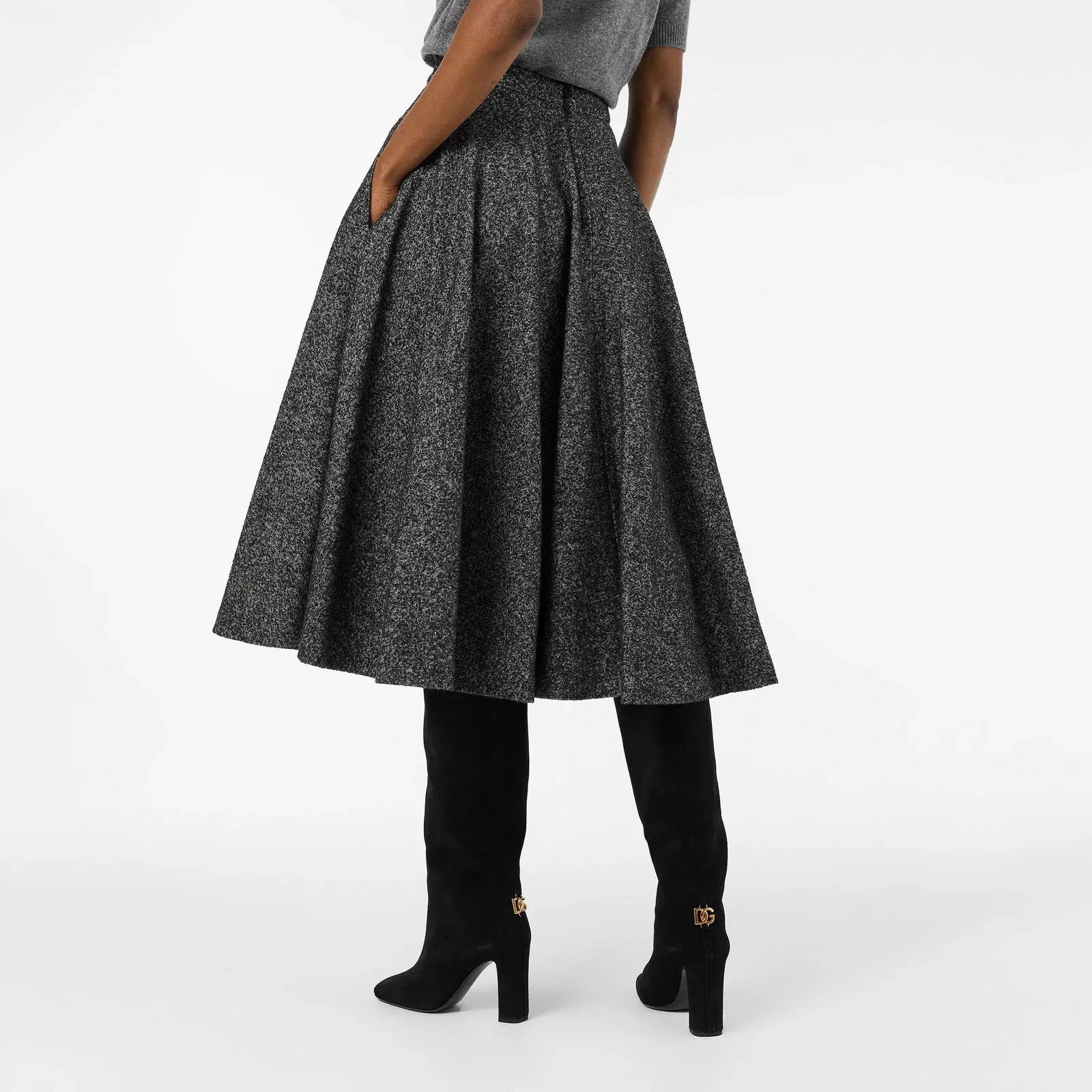Mid-Calf Midi Skirt