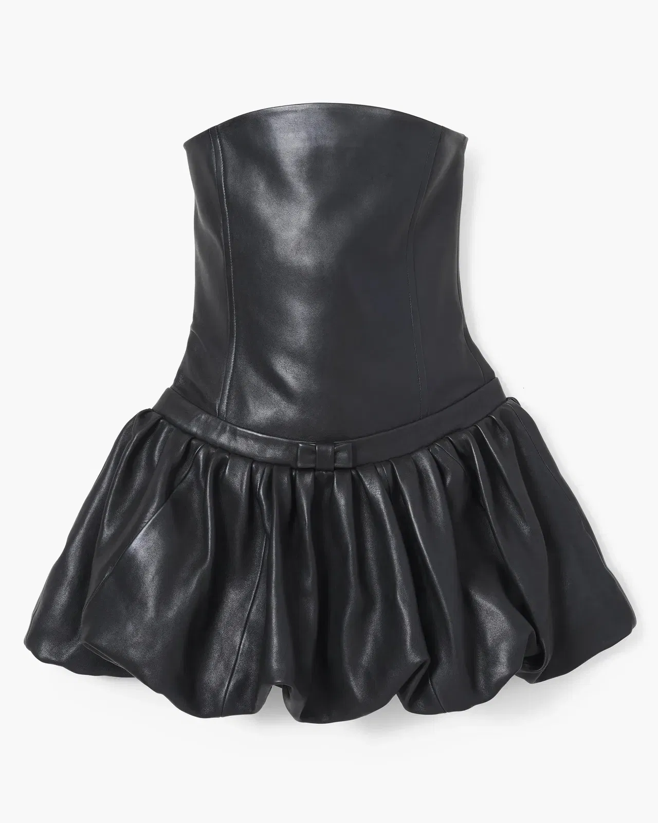 The Leather Bubble Dress