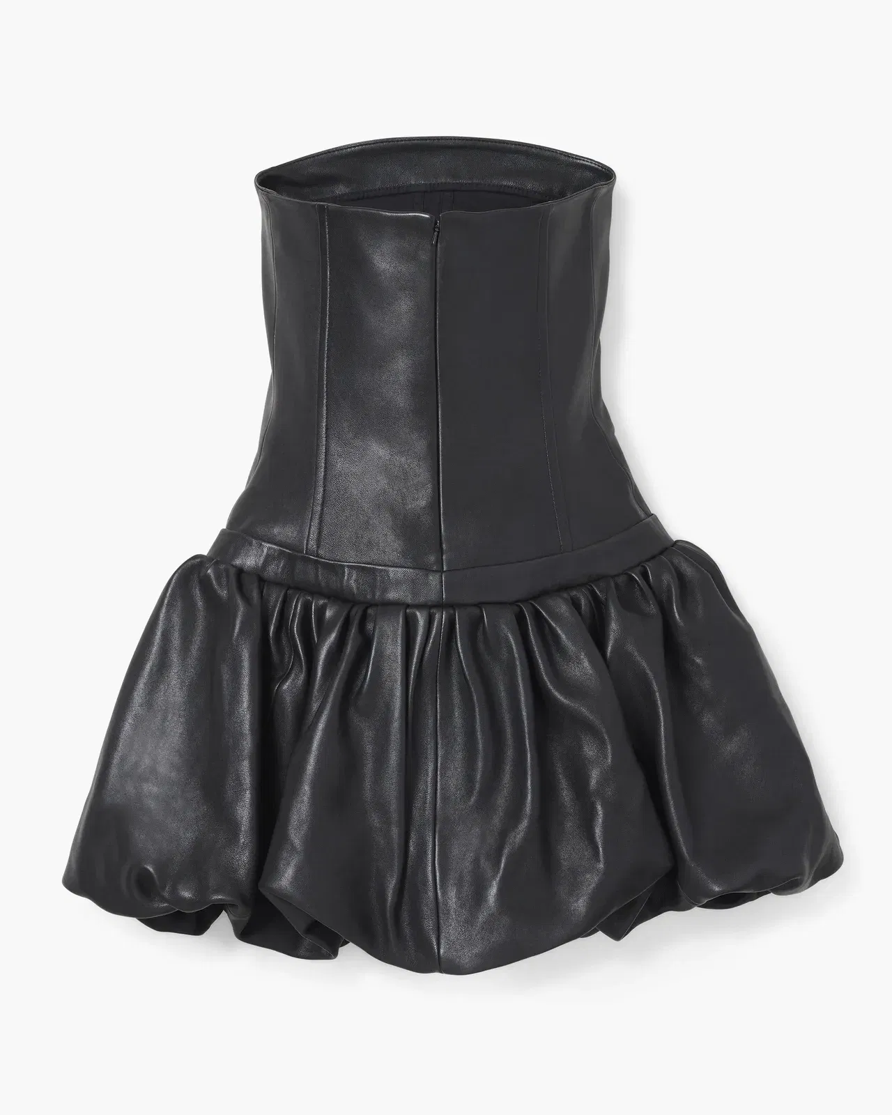 The Leather Bubble Dress