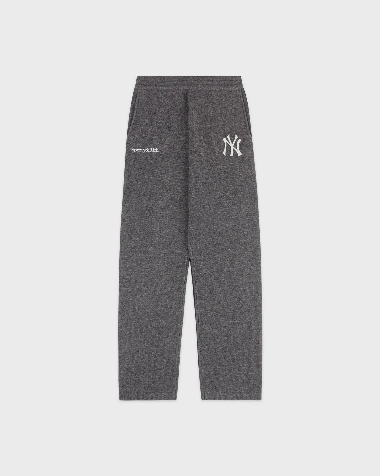 Heritage Yankees Serif Cashmere Trousers - Dark Grey/White
